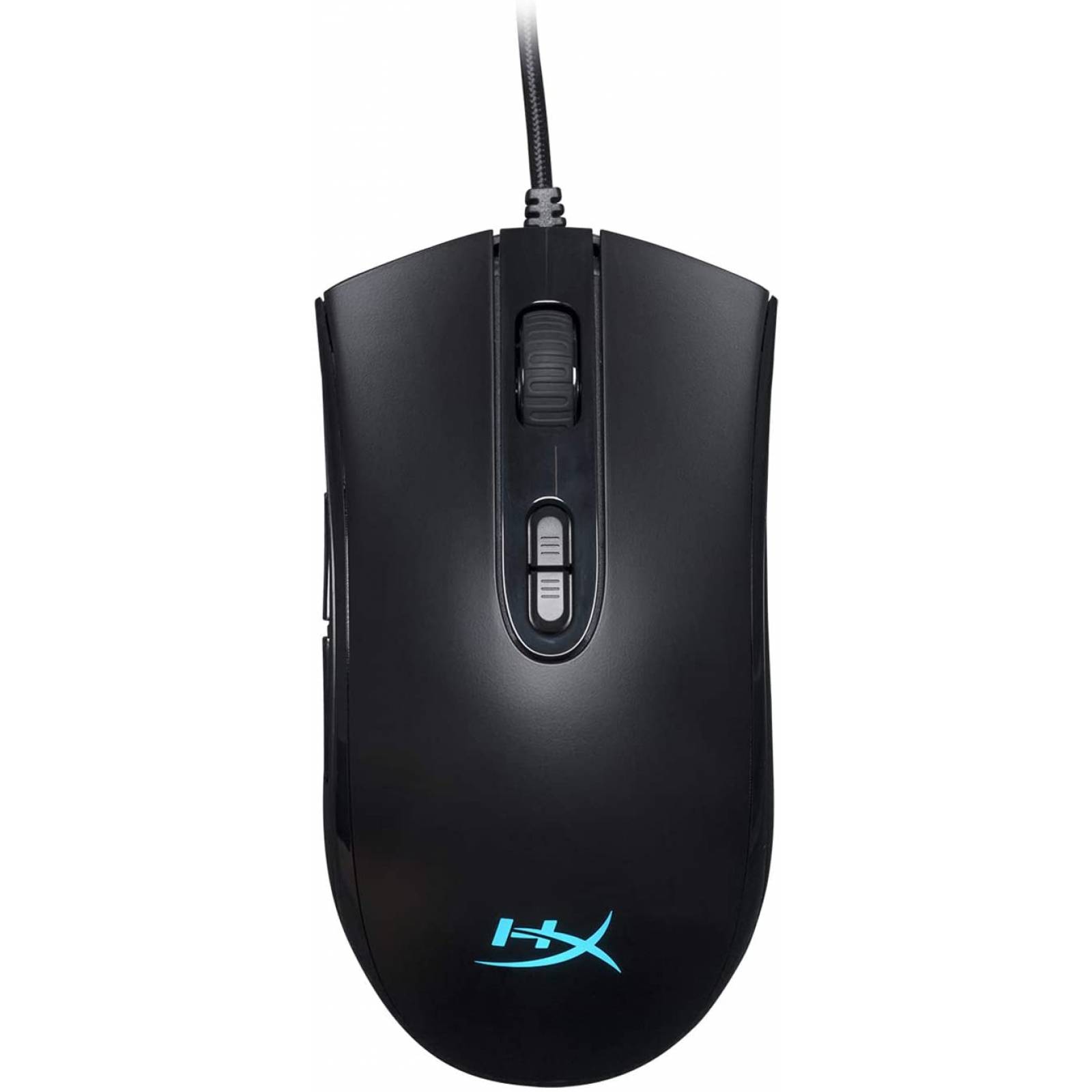 Mouse HyperX Pulsefire Core Pixart 3327, Sensor optico Pixart 3327 de hasta 6200 DPI, Siete botones programables, RGB, Usb 2.0, Negro HX-MC004B