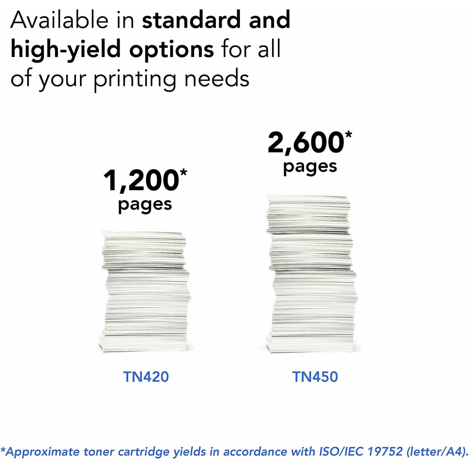 TONER BROTHER TN450 NEGRO 2,600 PAG ALTO REND P/MFC7860DW/DCP7065DN