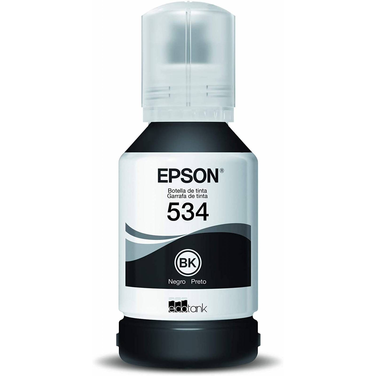 Botella de Tinta Epson 534 Negra (T534120-AL) 120ML, para M1100, M1120, M2140, M2170, M3170, M1180. original