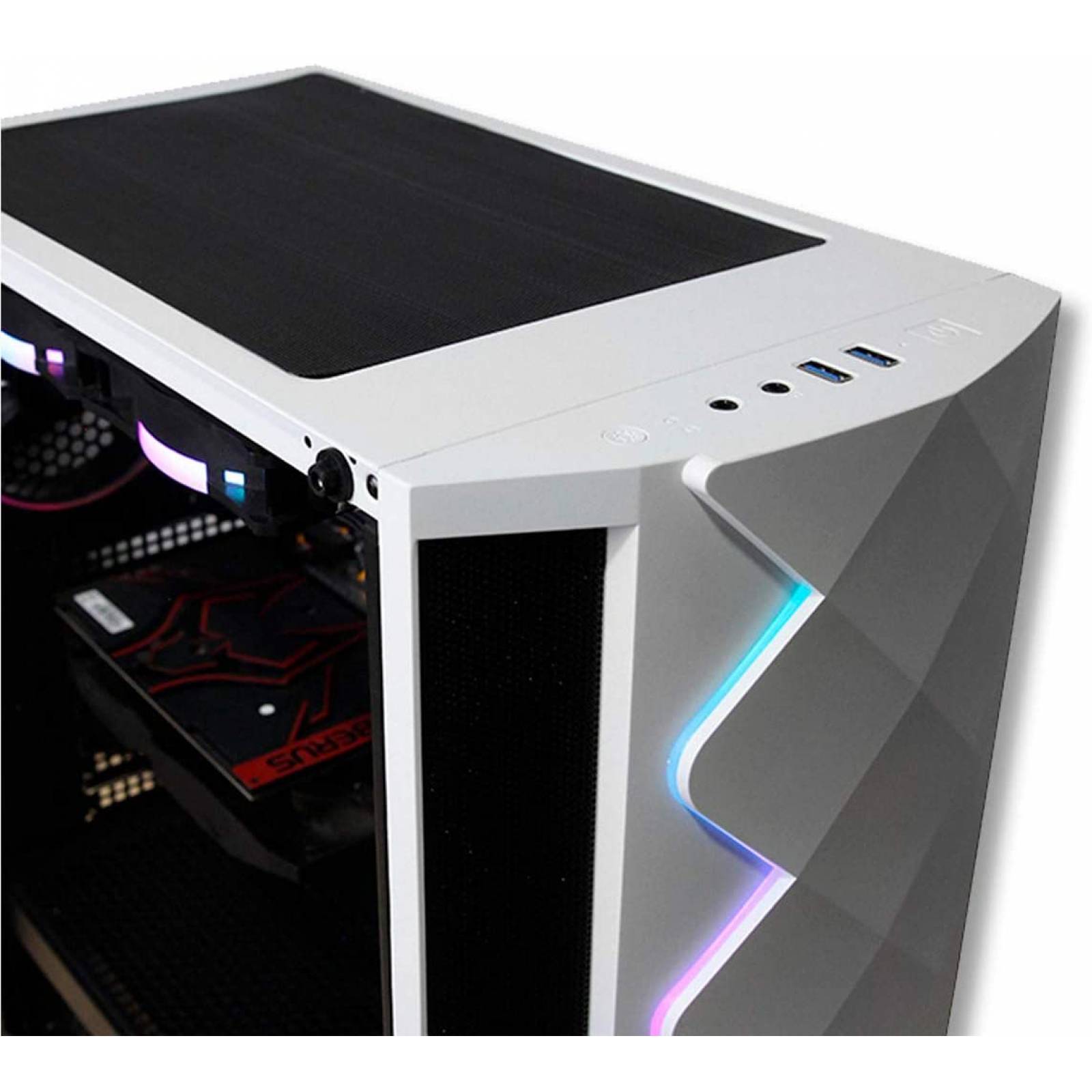 GABINETE YEYIAN YGA-49702 ABYSS 2500 ATX RGB C/T 3V ARGB,2 USB3.0 BLAN