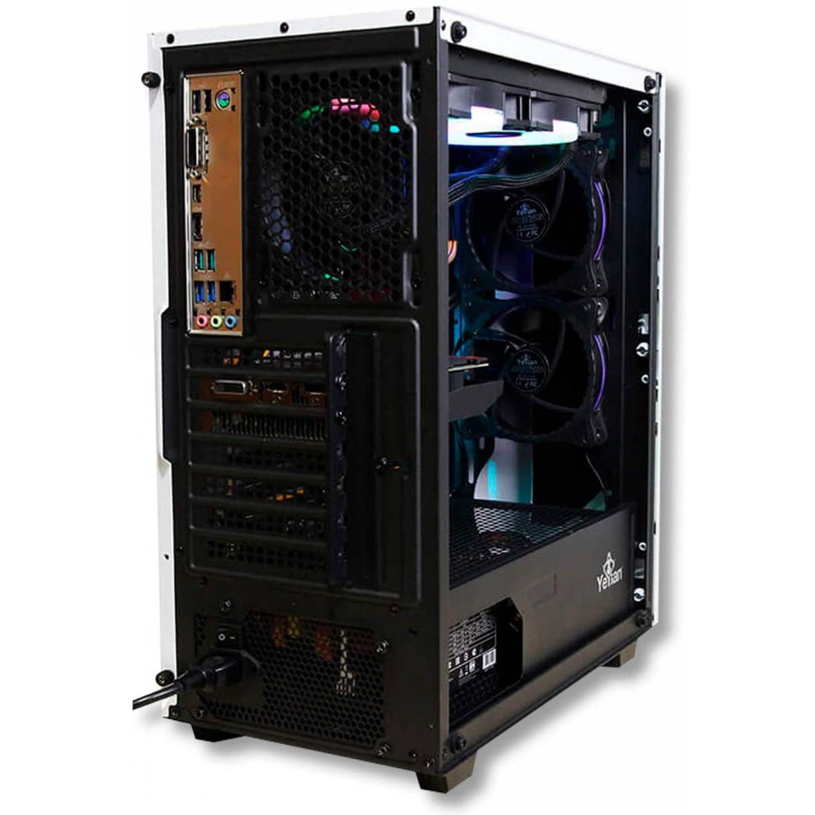 GABINETE YEYIAN YGA-49702 ABYSS 2500 ATX RGB C/T 3V ARGB,2 USB3.0 BLAN