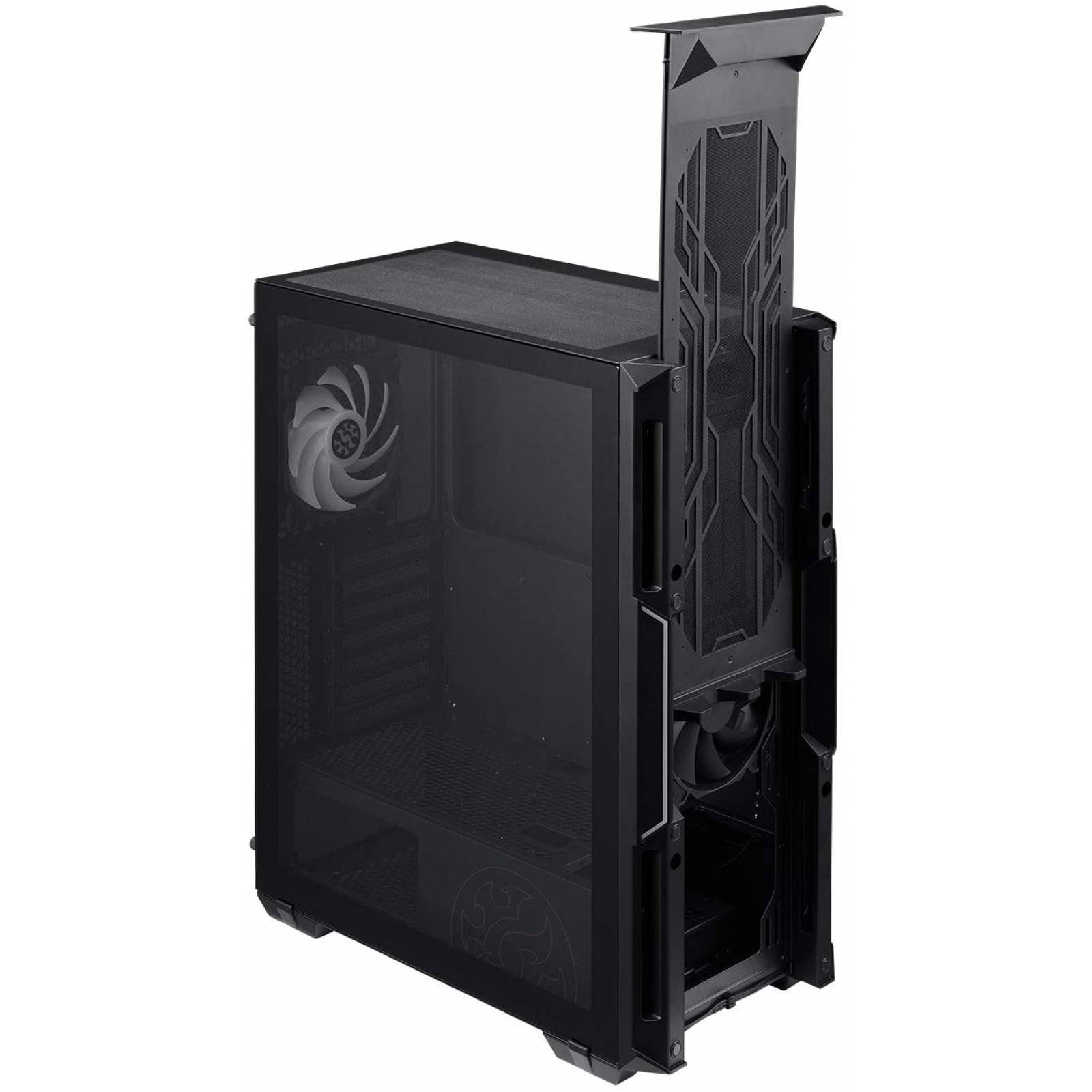 Gabinete XPG Starker, Media-Torre, Panel Lateral de Vidrio, Panel Frontal Magnetico, 2 Ventiladores 120mm, 7 Ranuras Pci-e, Sin Fuente, Color Negro