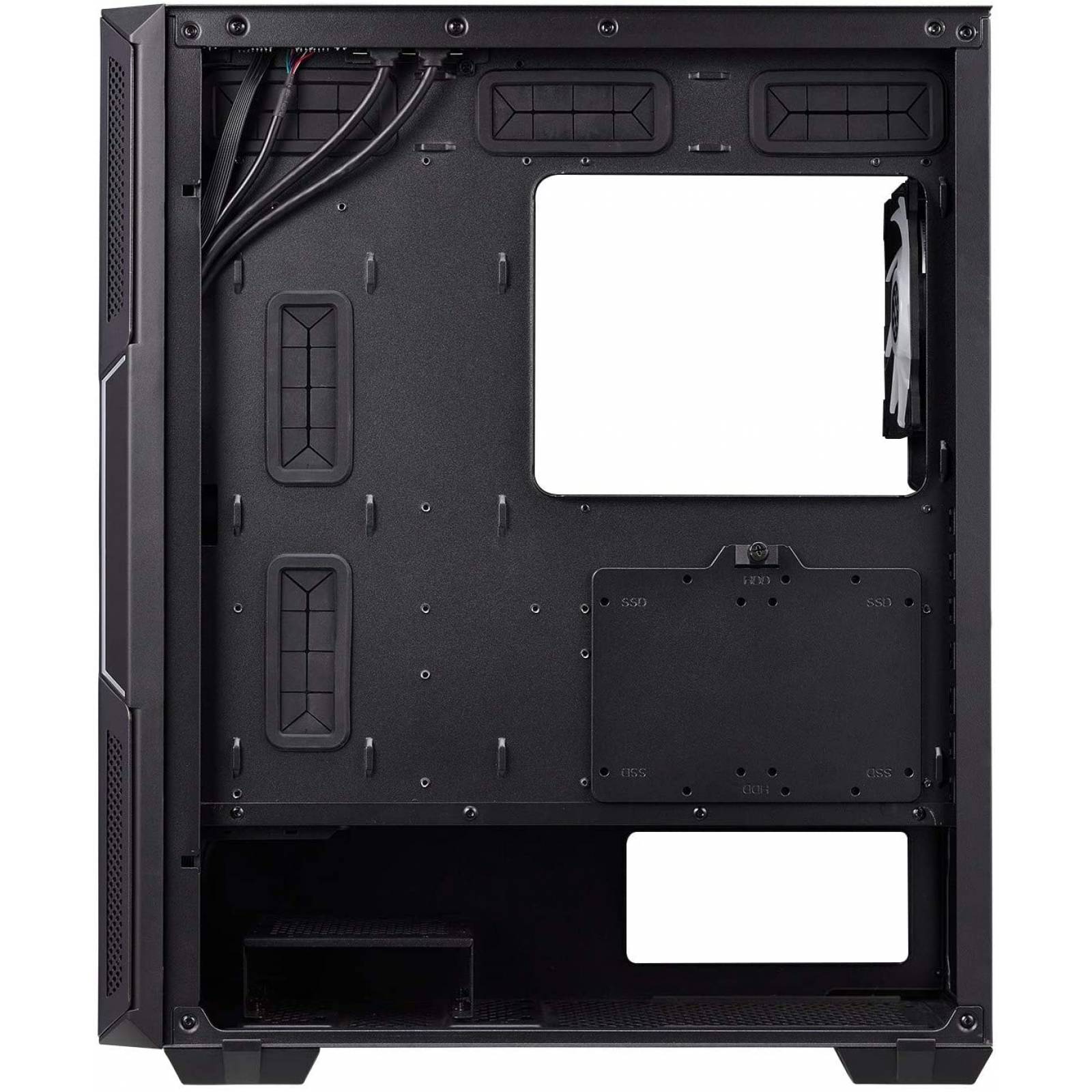 Gabinete XPG Starker, Media-Torre, Panel Lateral de Vidrio, Panel Frontal Magnetico, 2 Ventiladores 120mm, 7 Ranuras Pci-e, Sin Fuente, Color Negro
