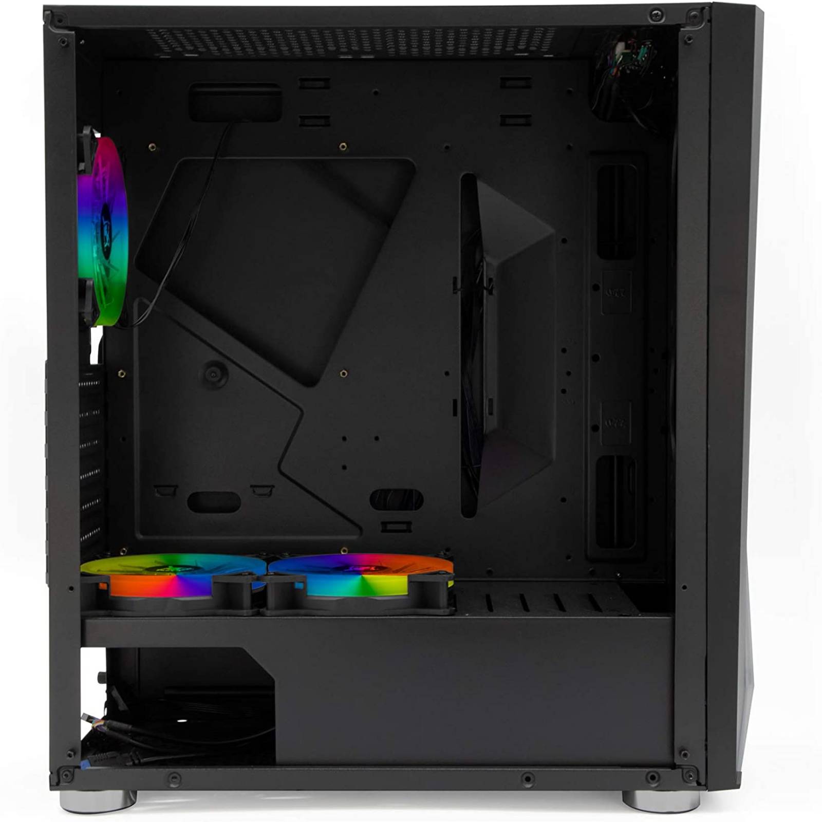 Gabinete Yeyian Armageddon 2200 RGB, Full-Tower, Soporta ATX, Ventana lateral Cristal templado, Incluye 3 ventiladores 120mm RGB, Control luces RGB