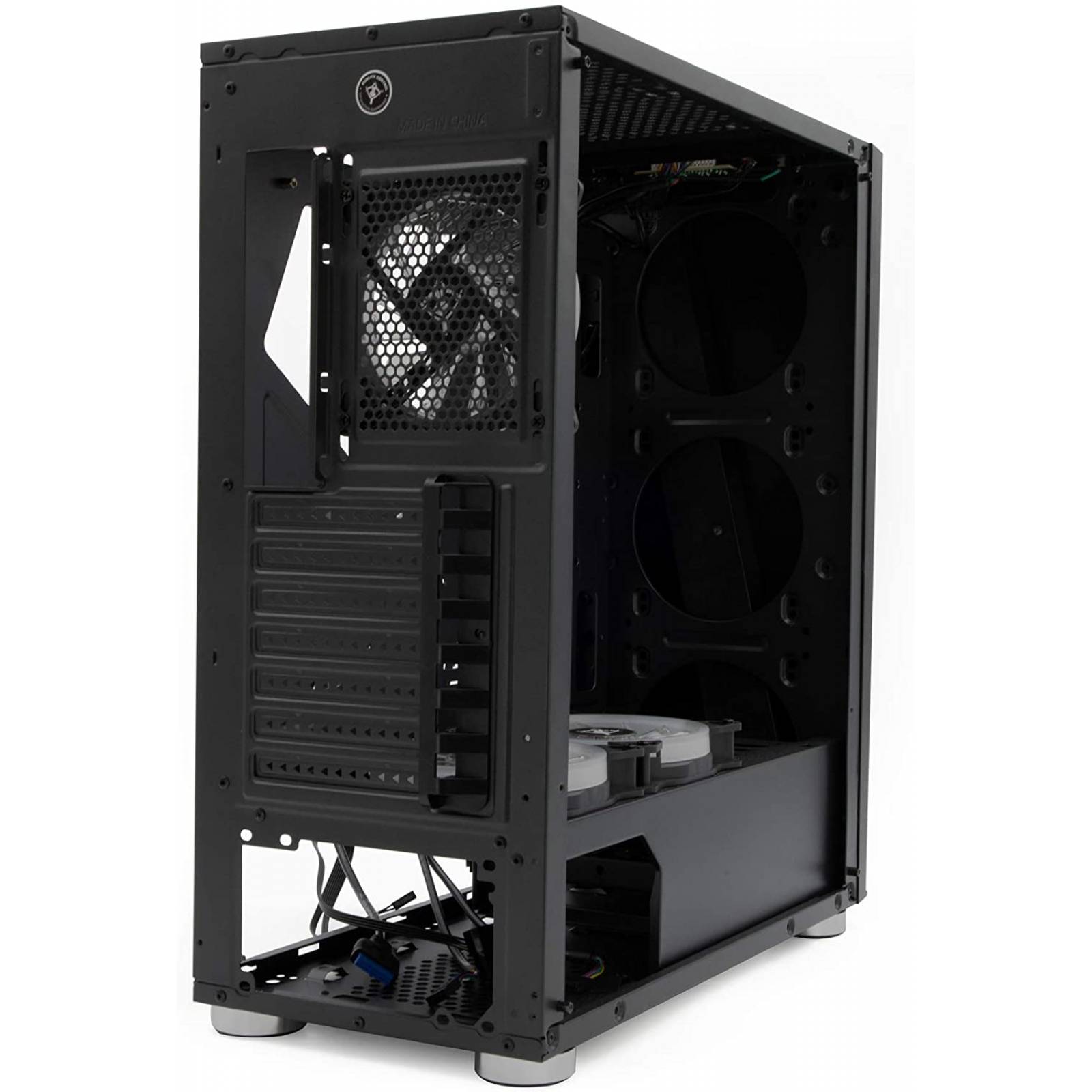 Gabinete Yeyian Armageddon 2200 RGB, Full-Tower, Soporta ATX, Ventana lateral Cristal templado, Incluye 3 ventiladores 120mm RGB, Control luces RGB
