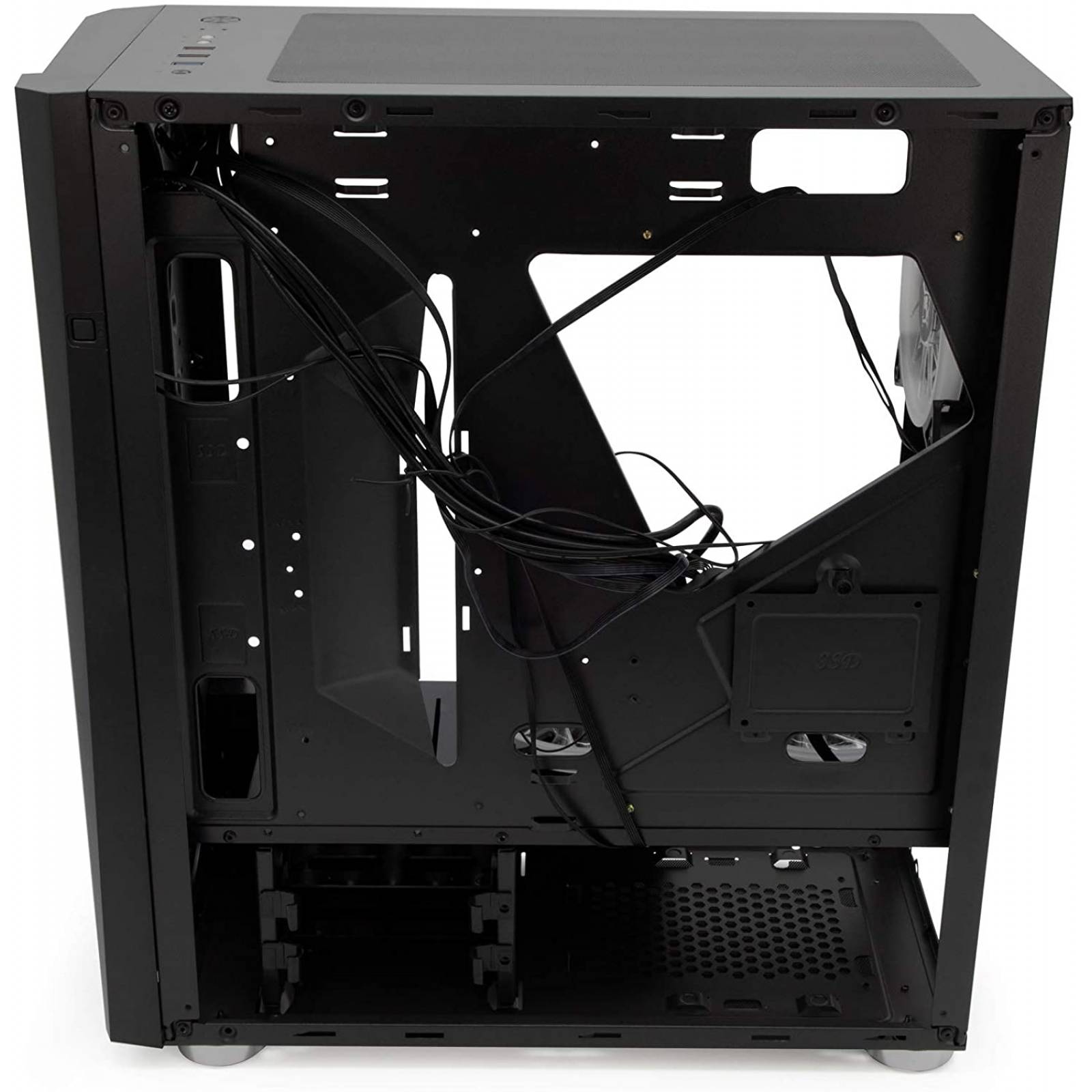 Gabinete Yeyian Armageddon 2200 RGB, Full-Tower, Soporta ATX, Ventana lateral Cristal templado, Incluye 3 ventiladores 120mm RGB, Control luces RGB