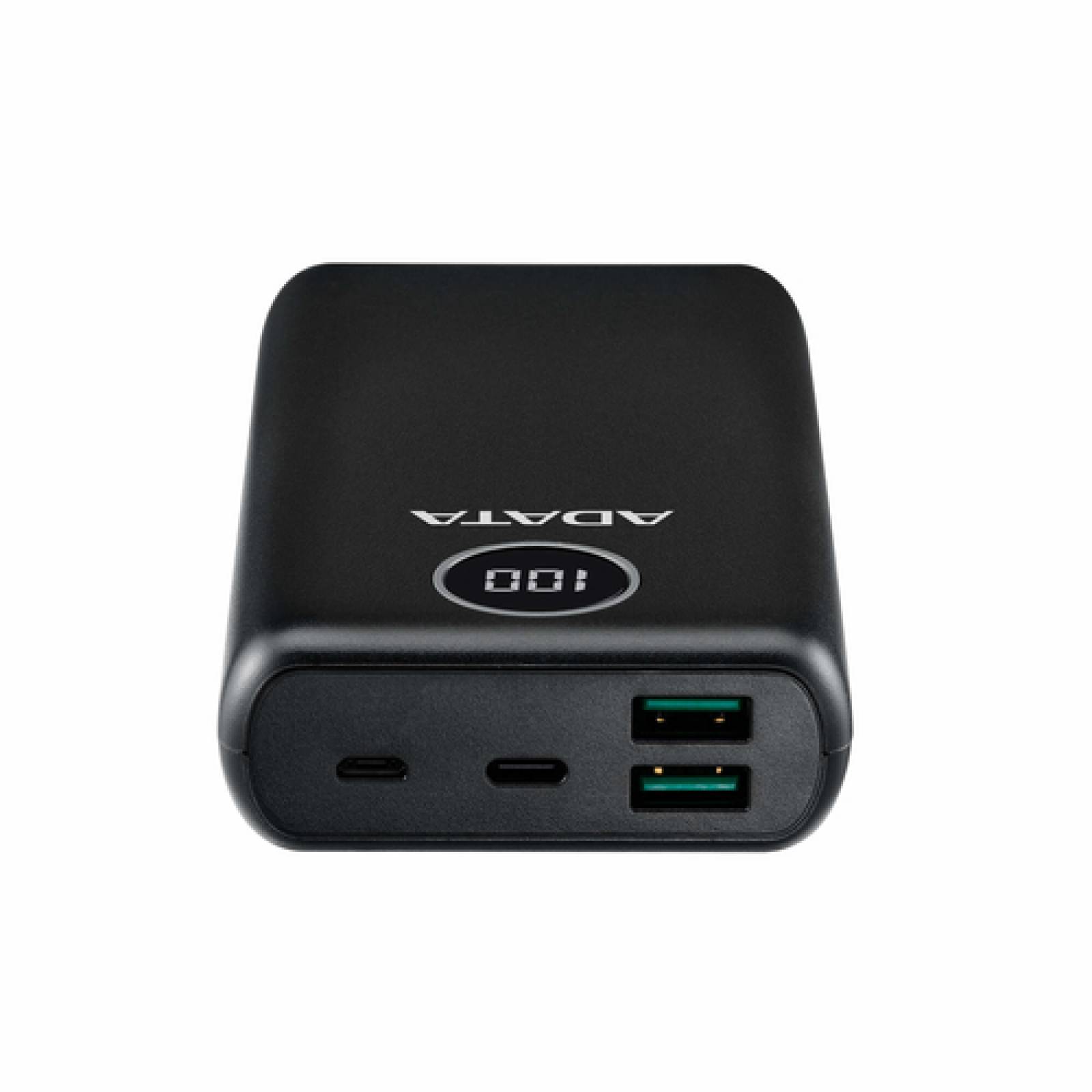 Cargador portatil (Power Bank) Adata Blanco P20000QCD, Capacidad 20000 mAh, interfaz 1xUSB-C, 2xUSB 2.0, Soporta 3 dispositivos AP20000QCD-DGT-CWH