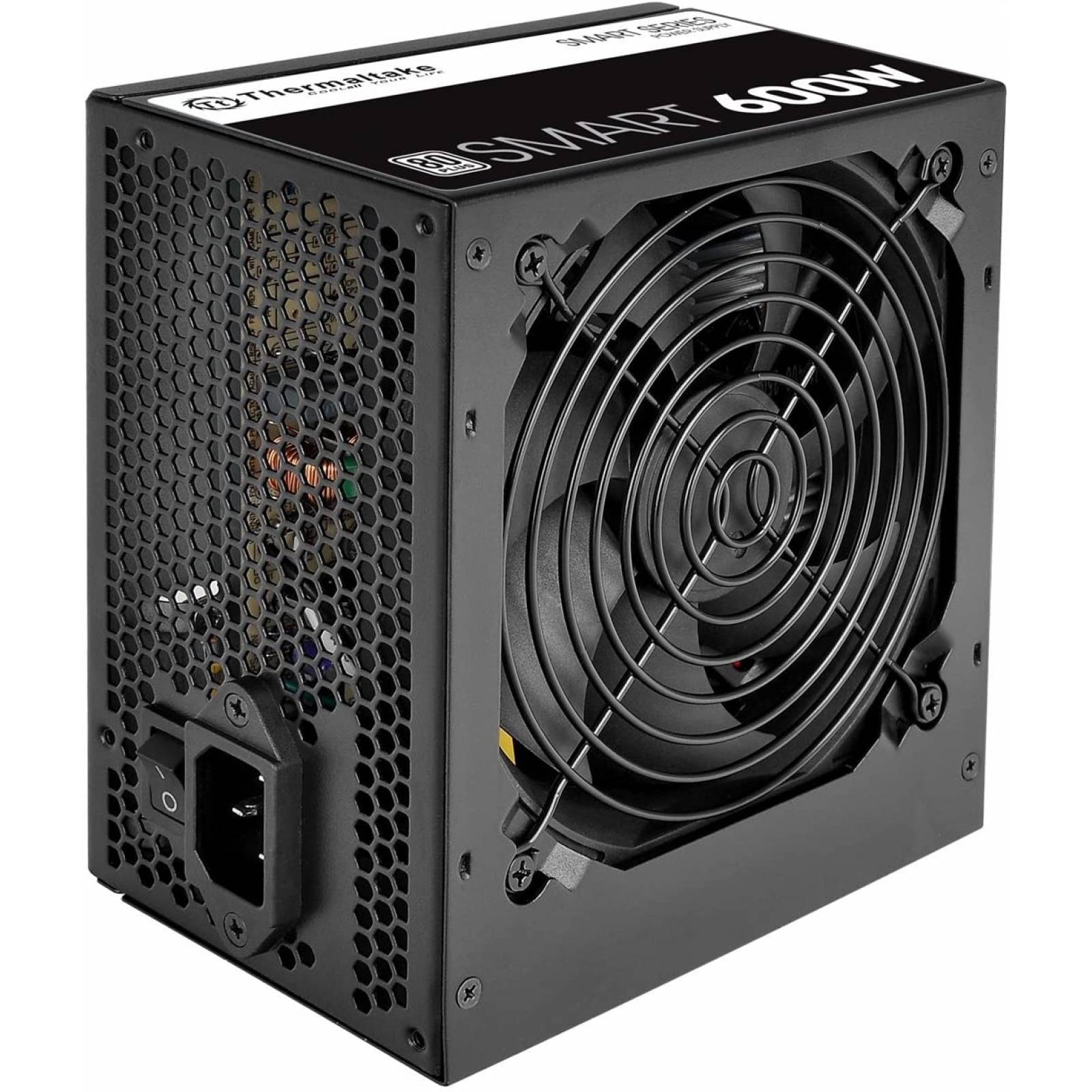 Fuente de Poder Thermaltake de Smart 600W (SPD-0600P), con ventilador de 120mm, cetificación 80 PLUS Standard, Color Negro, (PS-SPD-0600NPCWUS-W)