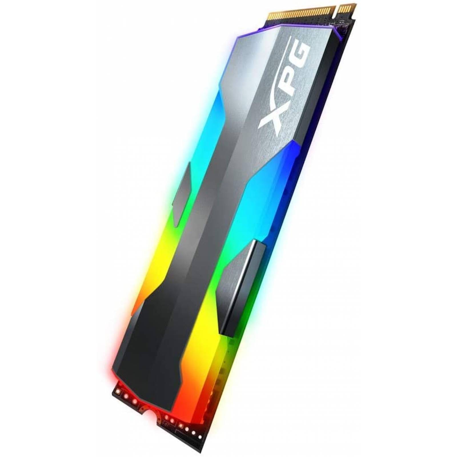 Unidad De Estado Solido XPG Spectrix S20G 1TB, RGB, PCIe Gen3X4 M.2 2280, lectura de 2500 MBs, escritura de 1800 MBs, ASPECTRIXS20G-1TB-C