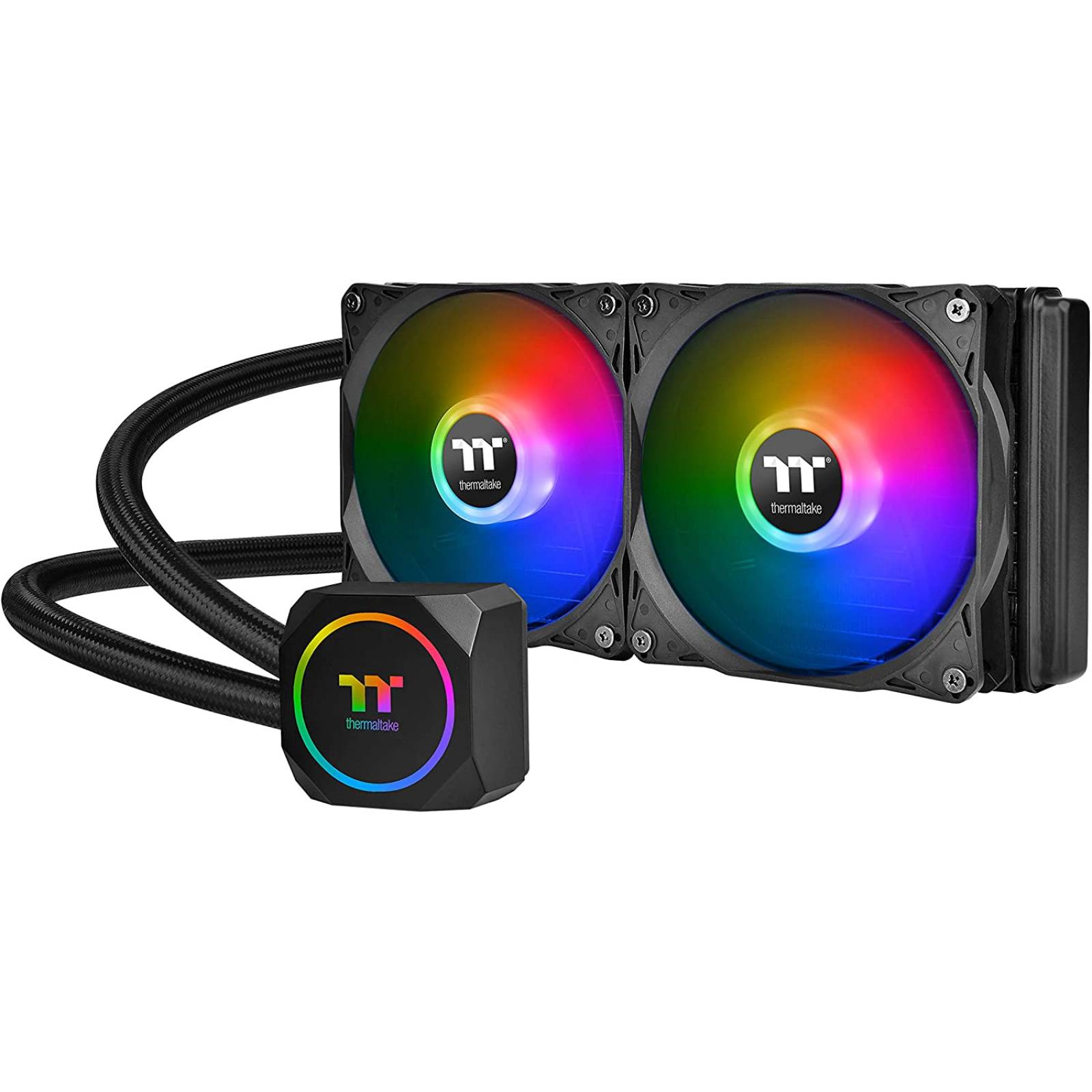 Sistema de Enfriamiento Liquido Thermaltake 2 Ventiladores, para LGA 1150 (Zócalo H3), LGA 1151 (Zócalo H4), LGA 1155 (Socket H2), LGA 1156 (Socket H), Socket AM2, Socket AM3, Socket AM3, Socket AM3+, Zócalo AM4, Socket FM1, Socket FM2, (CL-W286-PL12SW-A)