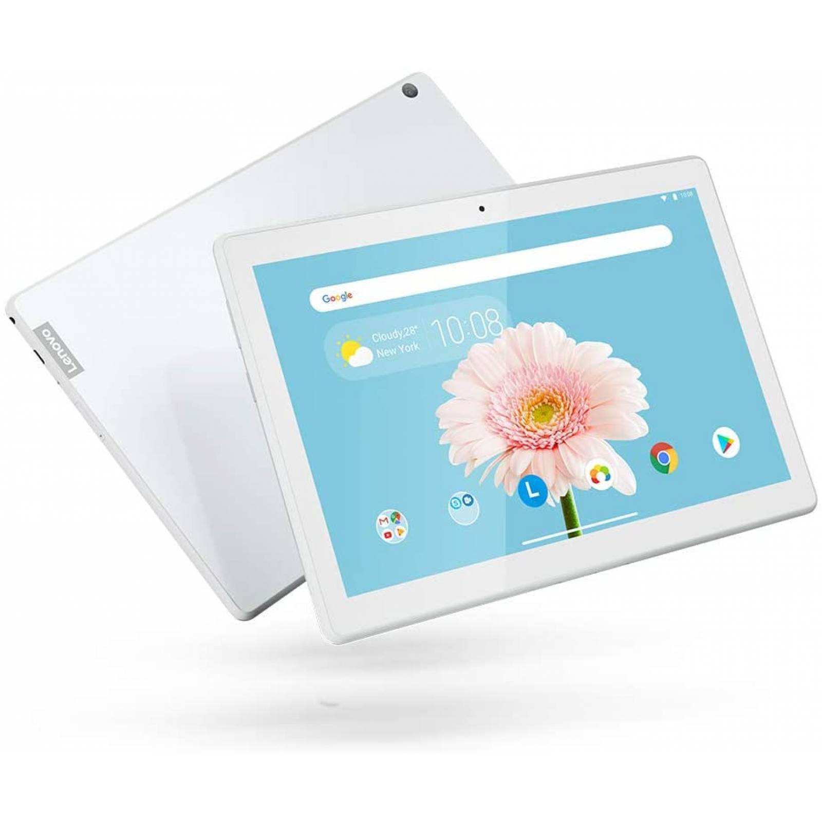 Tablet Lenovo TABM10, 10.1 Pulgadas 1280 x 800 IPS, Cpu Snapdragon 429 2.0Ghz, Ram 2gb, 16Gb Almacenamiento, Wi-Fi dual Band, Android 9, Color Blanco