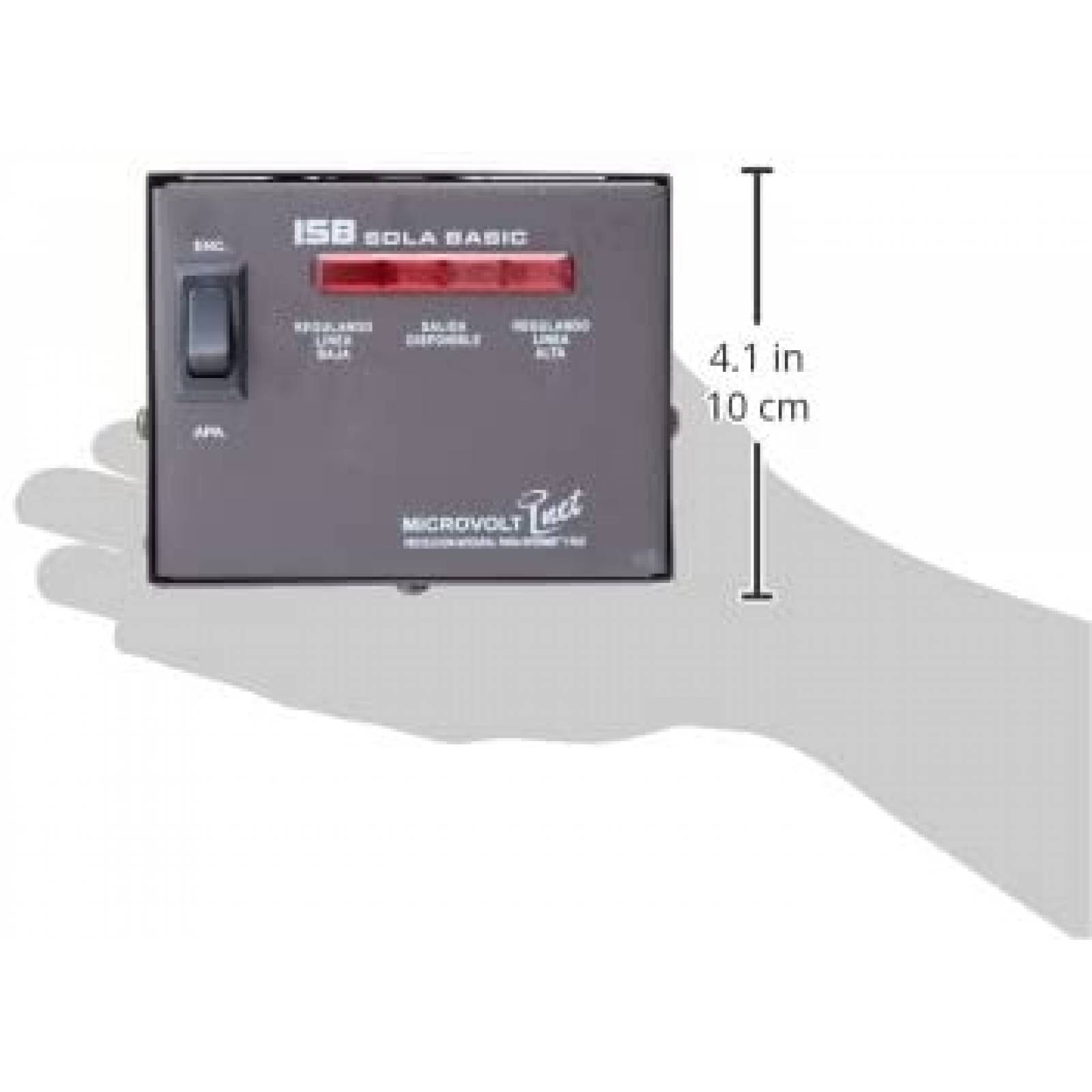 REGULADOR ISB SOLA BASIC MICROVOLT 2000VA, 4 CONTACTOS