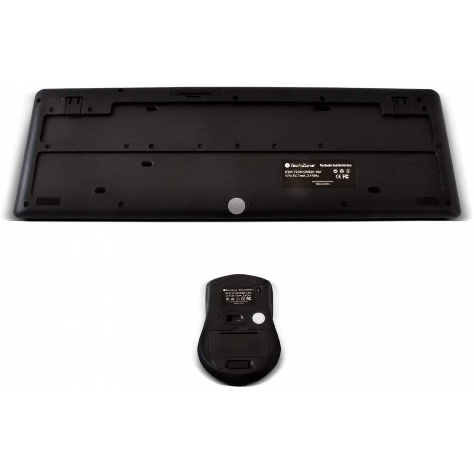 Teclado TechZone TZ16COMB01-INA, conexion RF inalambrico, teclado numerico, color Negro