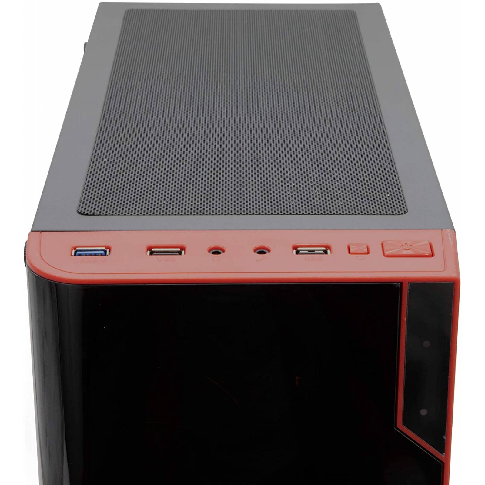 Gabinete Gaming Yeyian Vortex 1200, Soporta ATX, diseño estético en acrílico, Incluye 3 ventiladores Led, Negro