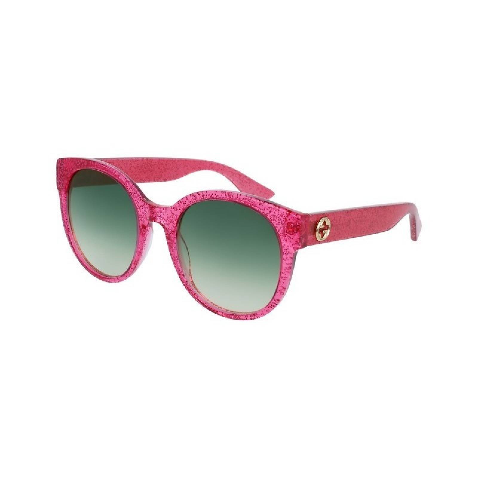 Gucci Gg0035s 005 Round Shape Rosa Brillante Gris degradado