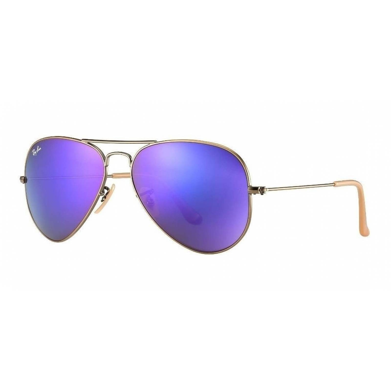 Ray Ban Rb3025 167/1m Aviator Morado Espejo Bronce Gota