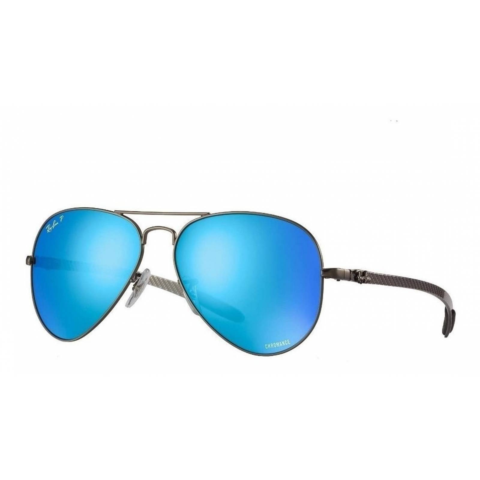 Ray Ban Rb8317 029/a1 Aviator Chromance Azul Fibra Carbono
