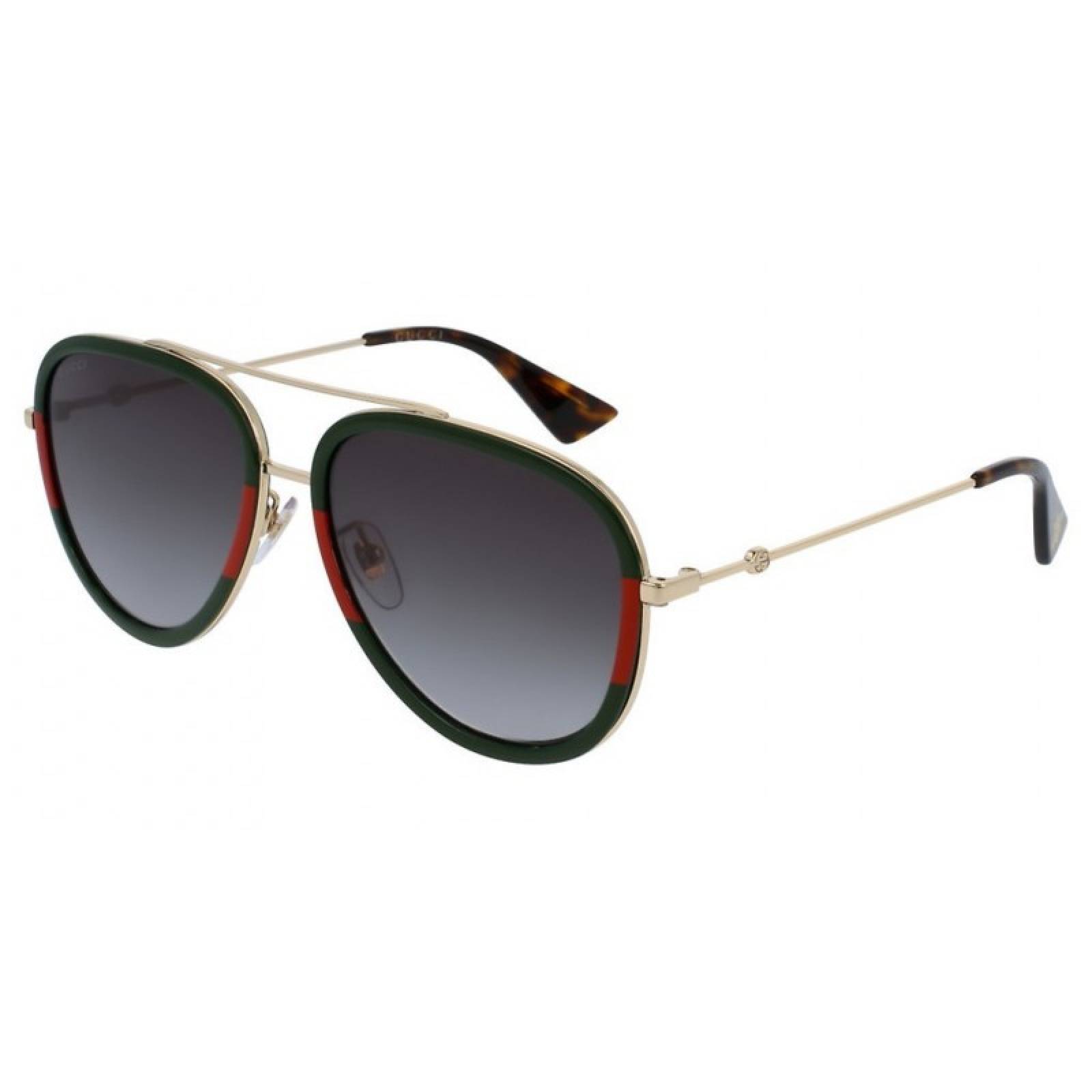 Gucci Gg0062s 003 Aviador Gris degradado Negro Vino Original