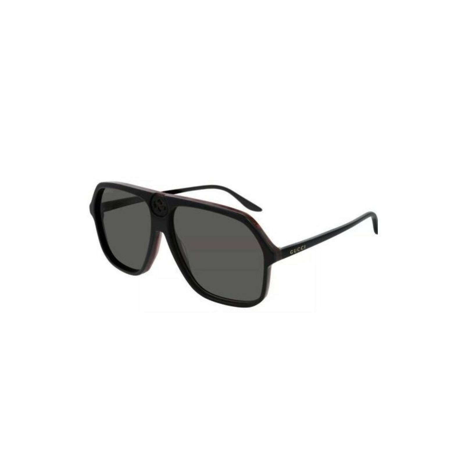 Gucci Gg0734S 001 Square Aviator Negro Gris Original