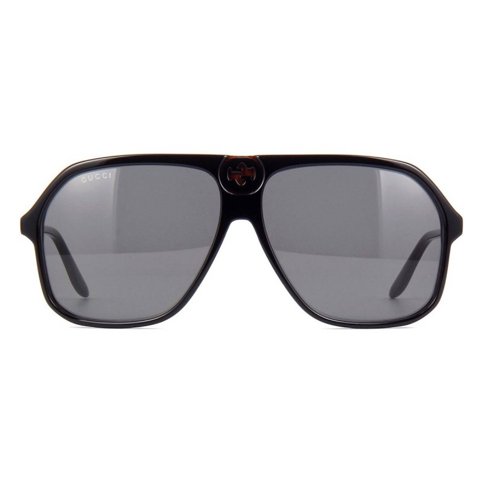 Gucci Gg0734S 001 Square Aviator Negro Gris Original