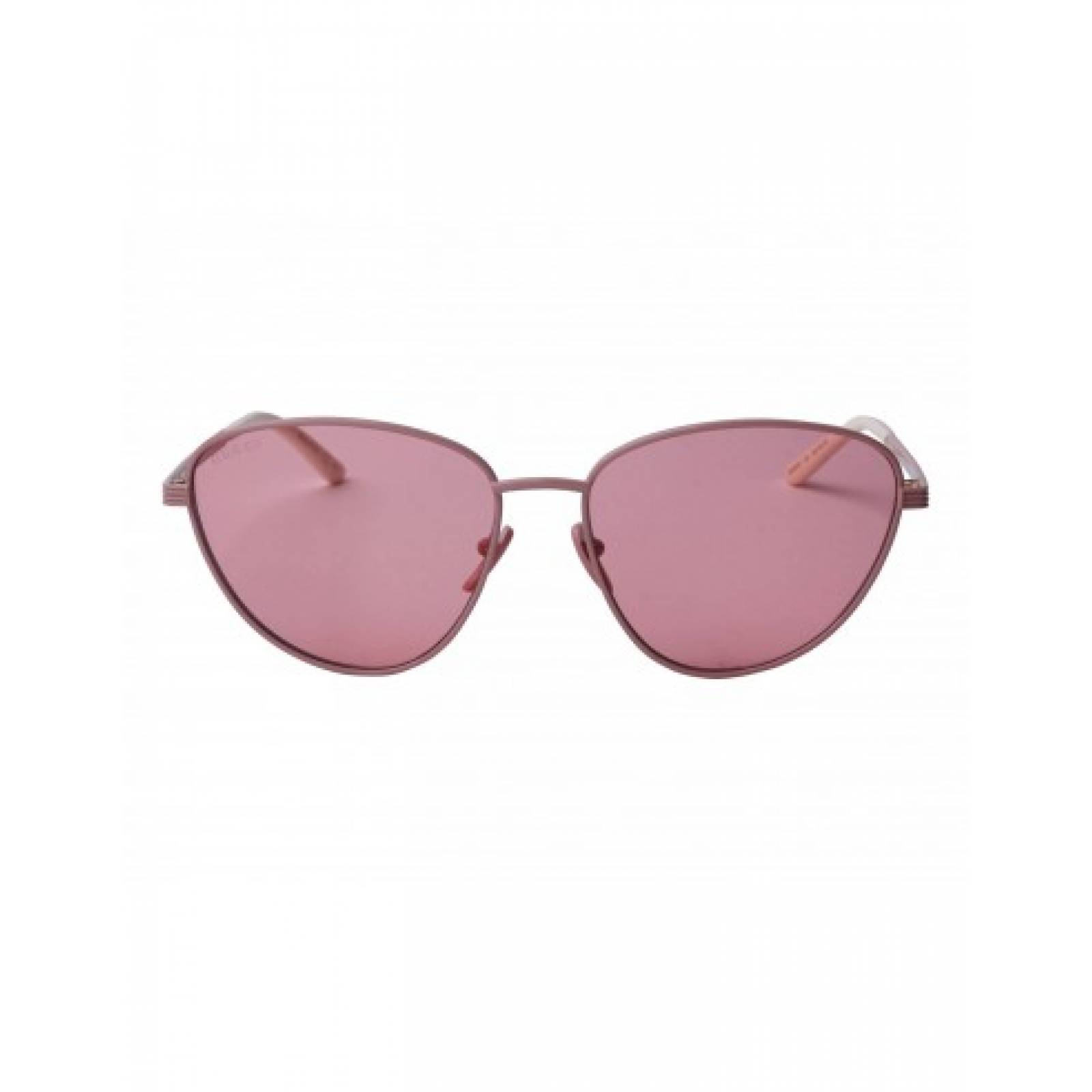 Gucci Gg0803s 003 Eye Cat Metal Rosa Transparente Original
