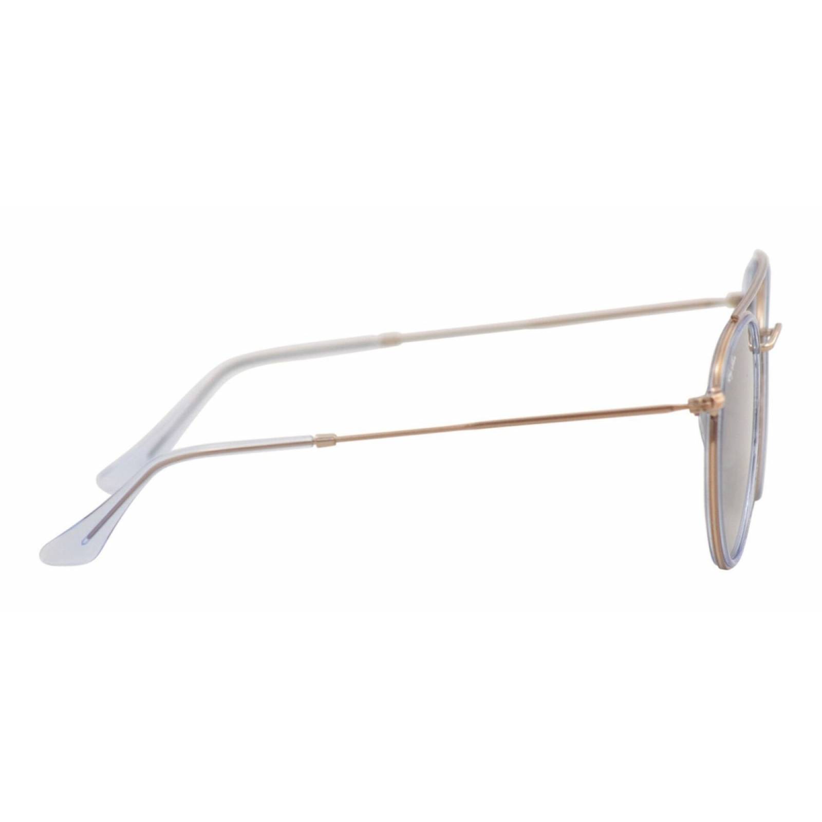 Ray Ban Rb3647n 906771 Round Double Bridge Gris degradado Original