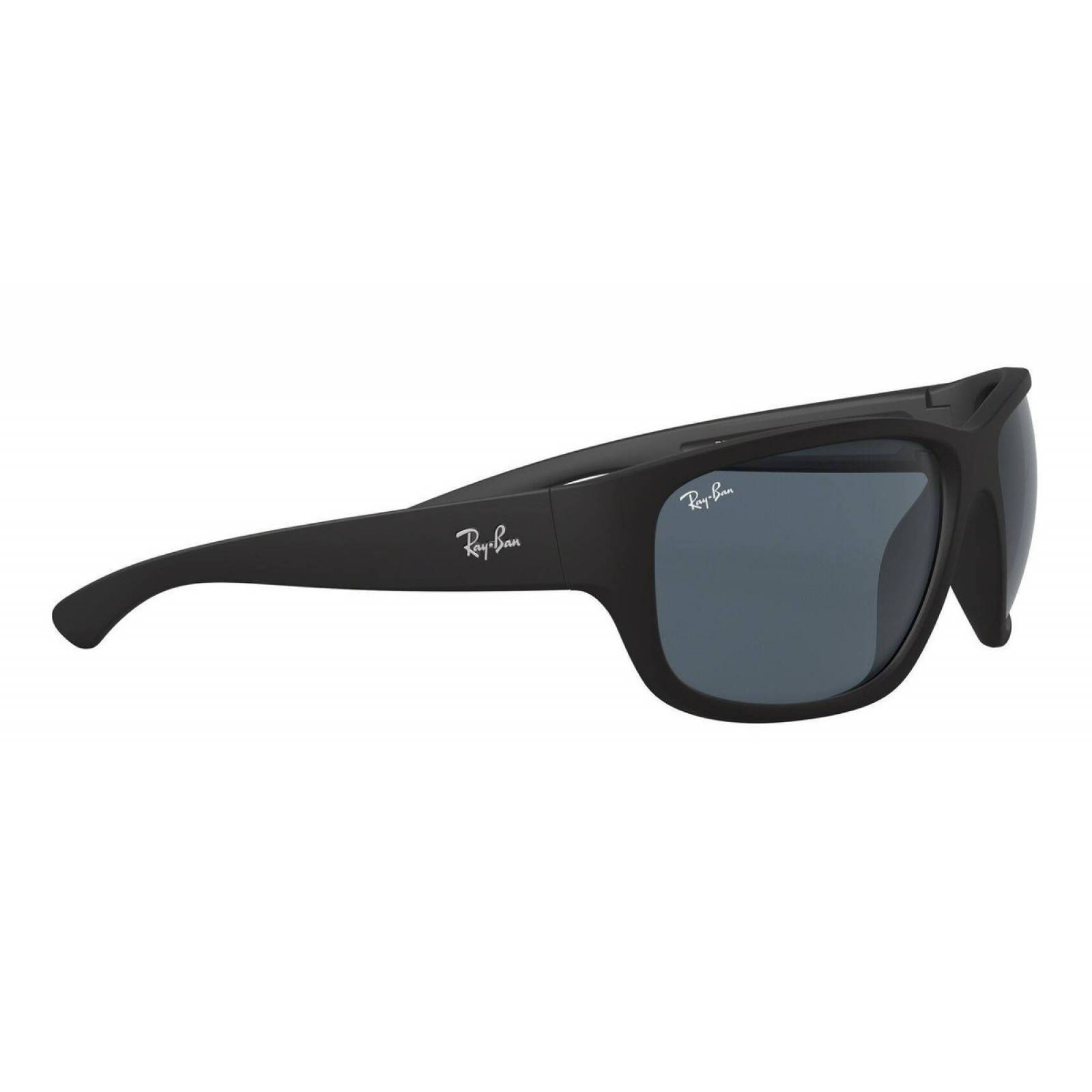 Ray Ban Rb4300 601s/r5 Square Oversized Negro Mate Gris