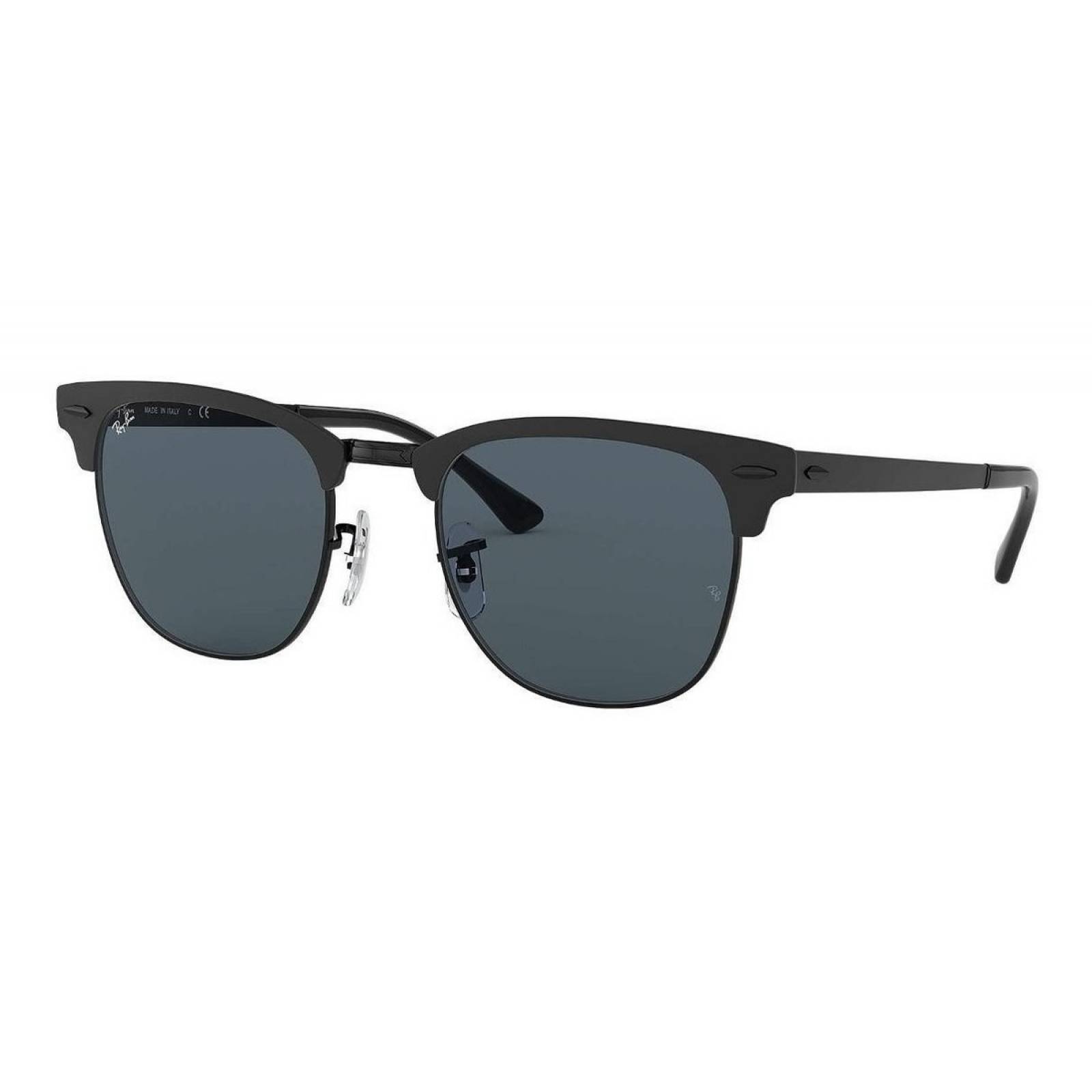 Ray Ban Rb3716 186/r5 Clubmaster Metal Negro Matte Gris