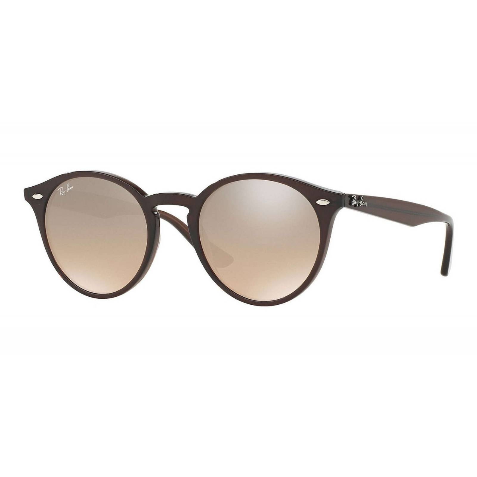 Ray Ban Rb2180 62313d Round Metal Acetato Morado Espejo