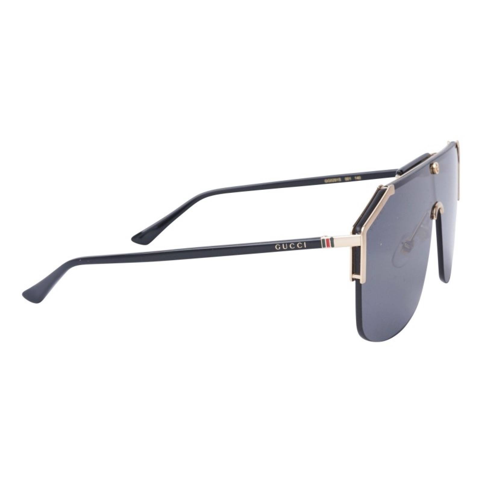 Gucci GG0291S 001 New Aviator Square Gris Negro Original