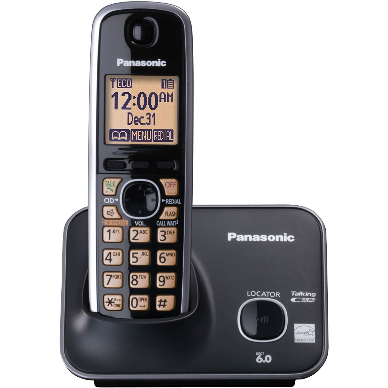 TELÉFONO INALÁMBRICO 1.8 LCD DUO NEGRO PANASONIC