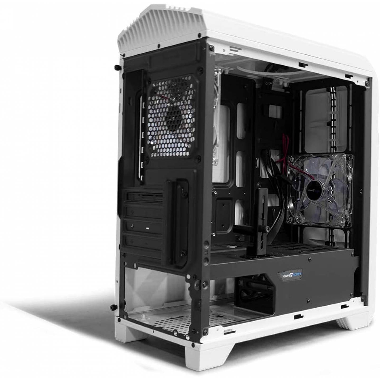 GABINETE GAME FACTOR CSG500 mATX WHITE, USB 3.0,2VENT 120MM S/FTE