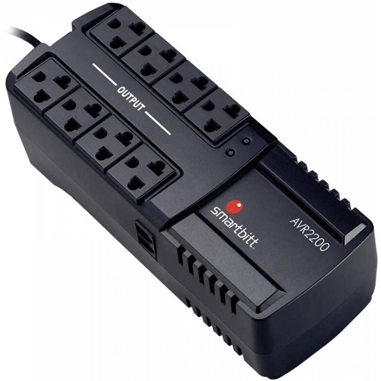 SMARTBITT SBAVR2200 REGULADOR 2200VA/1100 WATTS, 8 CONTACTOS, RJ-11