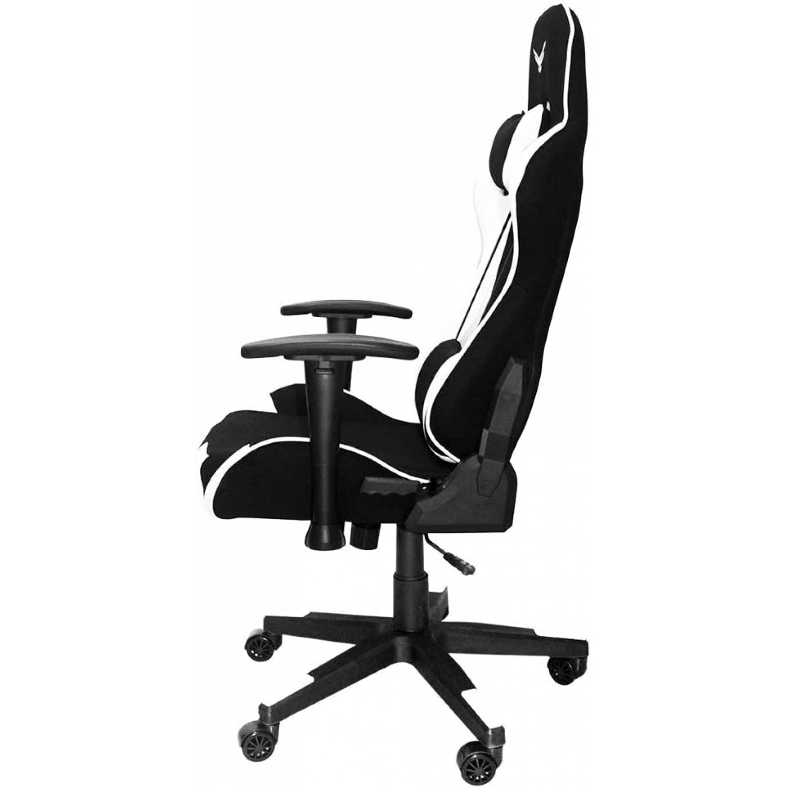SILLA GAMER NA-0940B FALCON BLANCA BASE METALICA SOPORTE LUMBAR SOPORTE CER