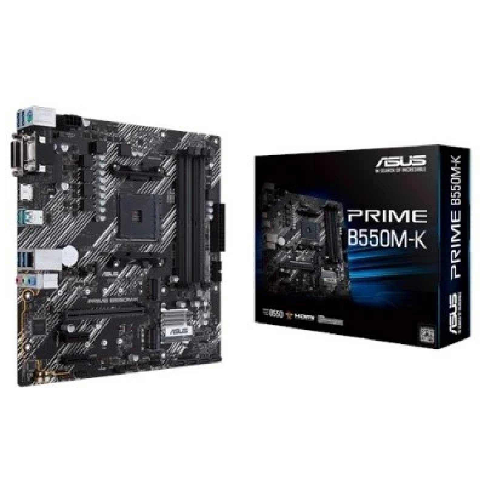 Motherboard PRIME B550M-K Zócalo AMD AM4 para Procesadores de Escritorio AMD Ryzen -