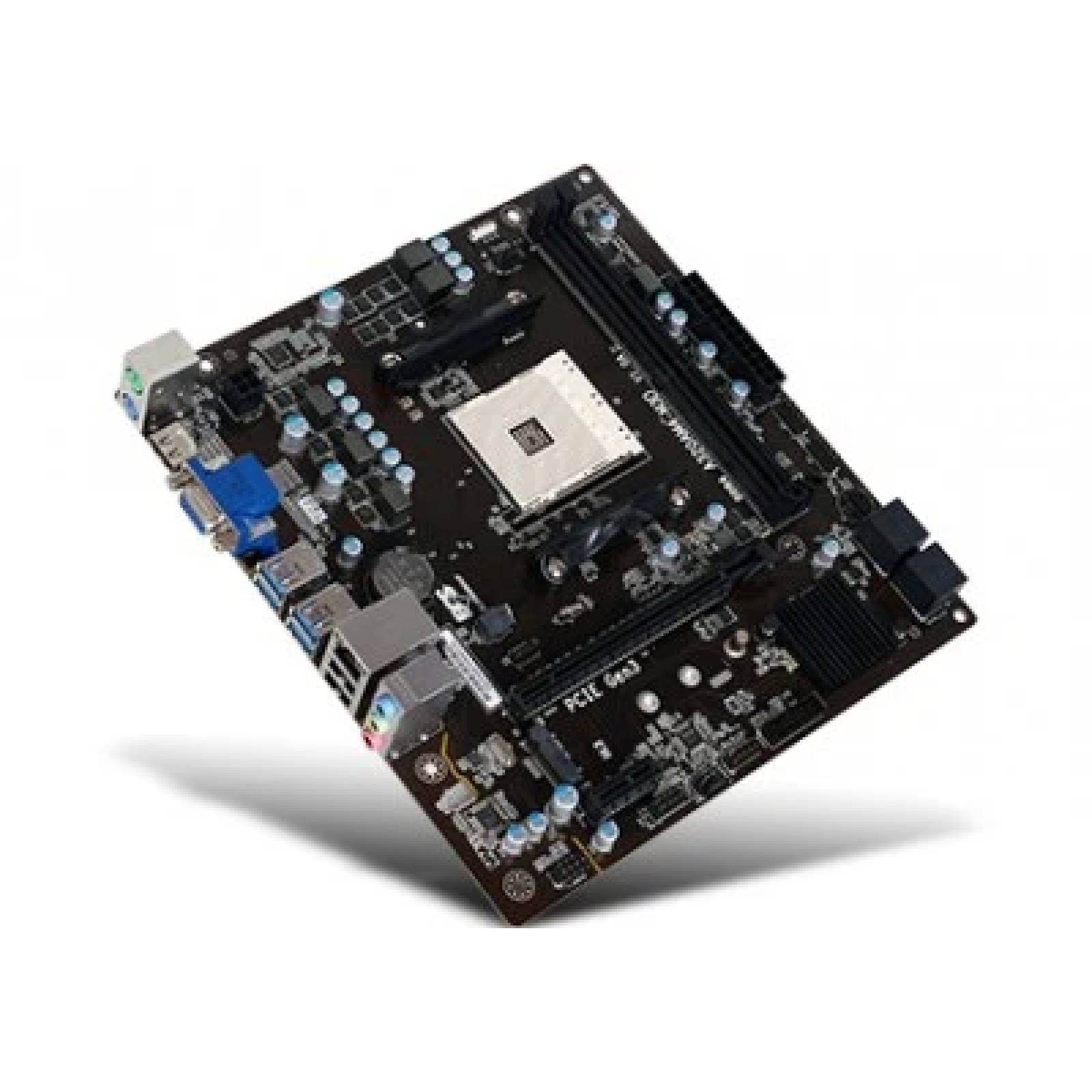 Tarjeta Madre ECS A320AM4-M3D - DDR4-SDRAM, 32 GB, AMD, Socket AM4 **Se requiere actualización de BIOS para Ryzen 3000**