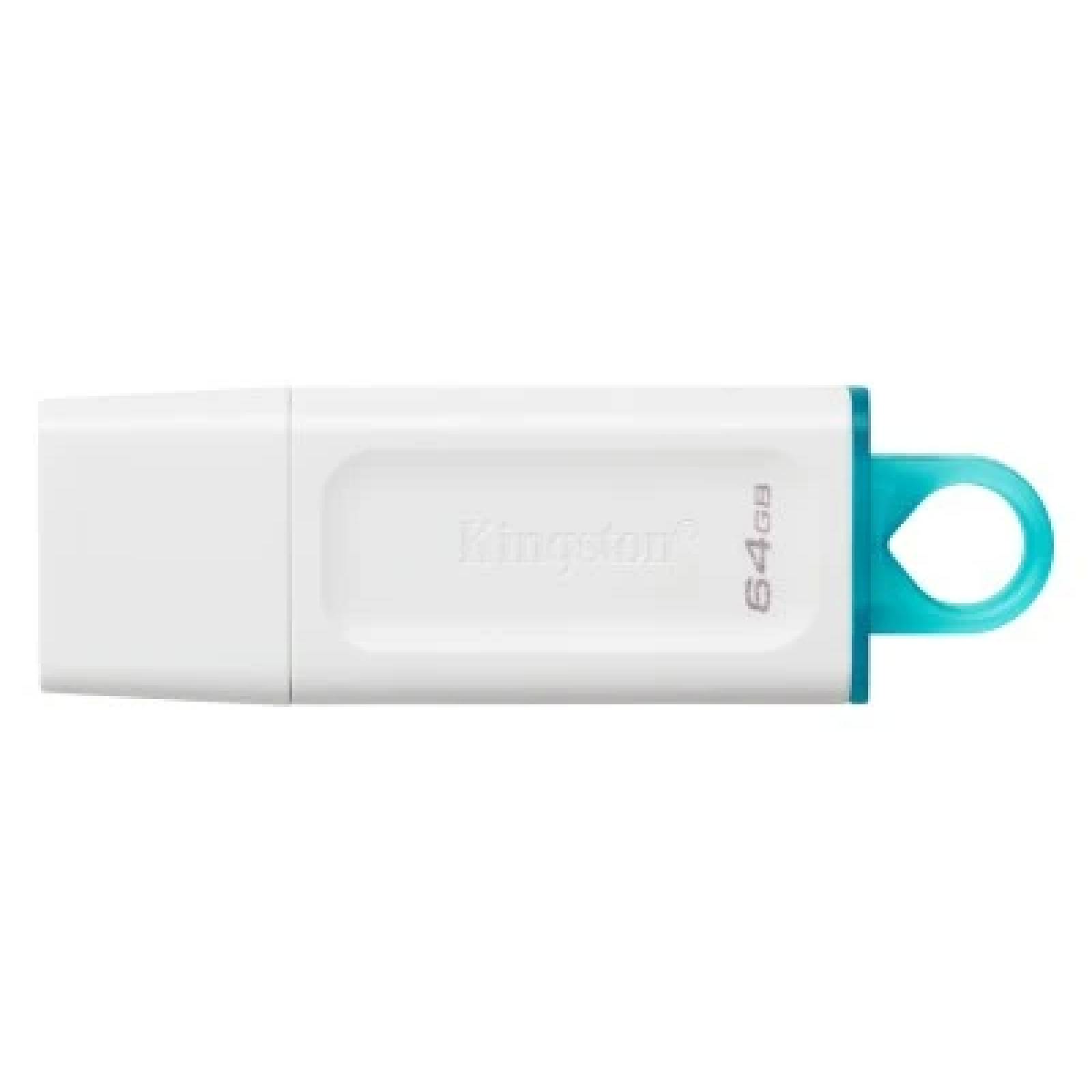 Memoria USB Kingston 64GB DataTraveler Exodia Color Blanco/Azul, (KC-U2G64-5R)