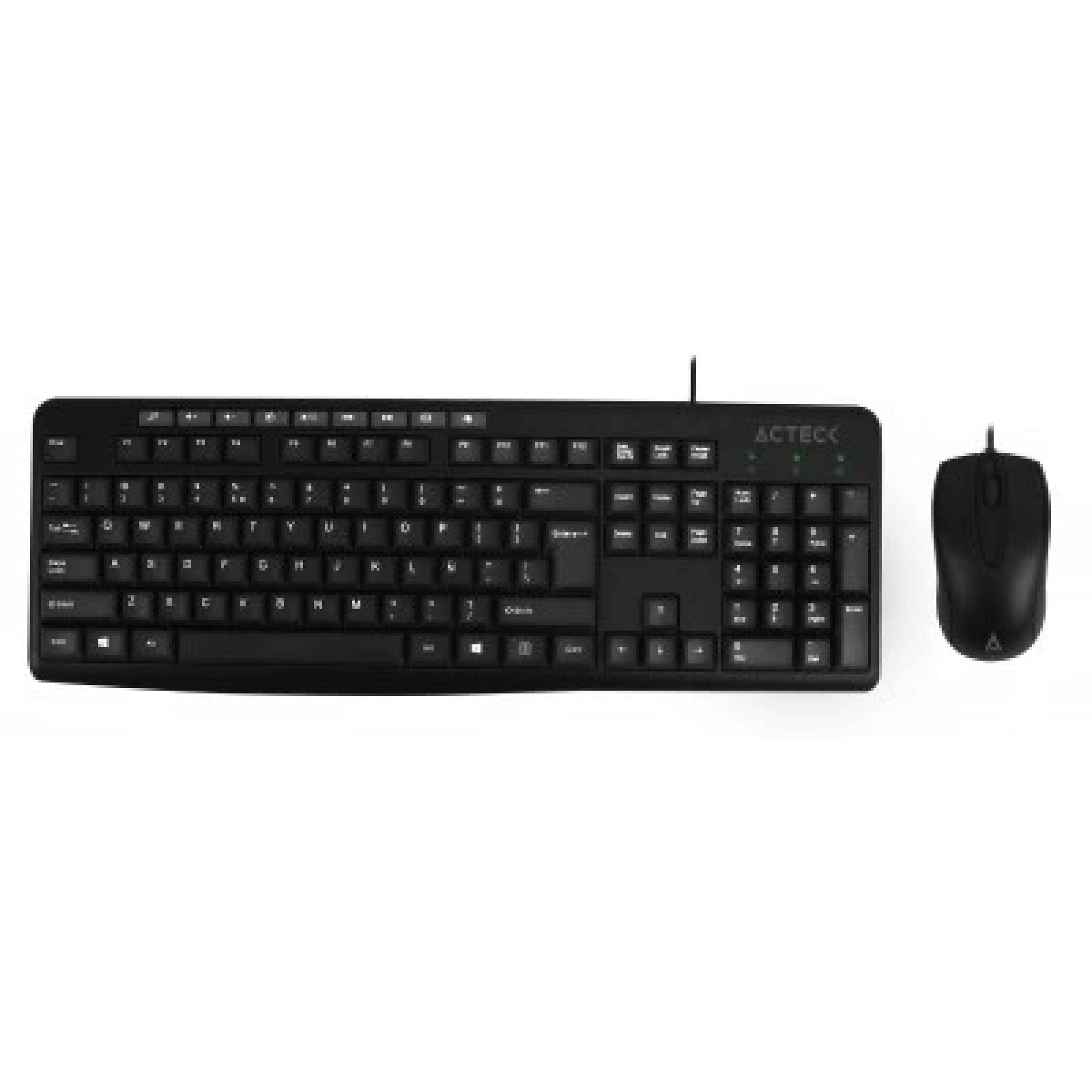 Kit De Teclado y Mouse Alambrico K400, Estandar, 105 Teclas, Usb (AC-929813)