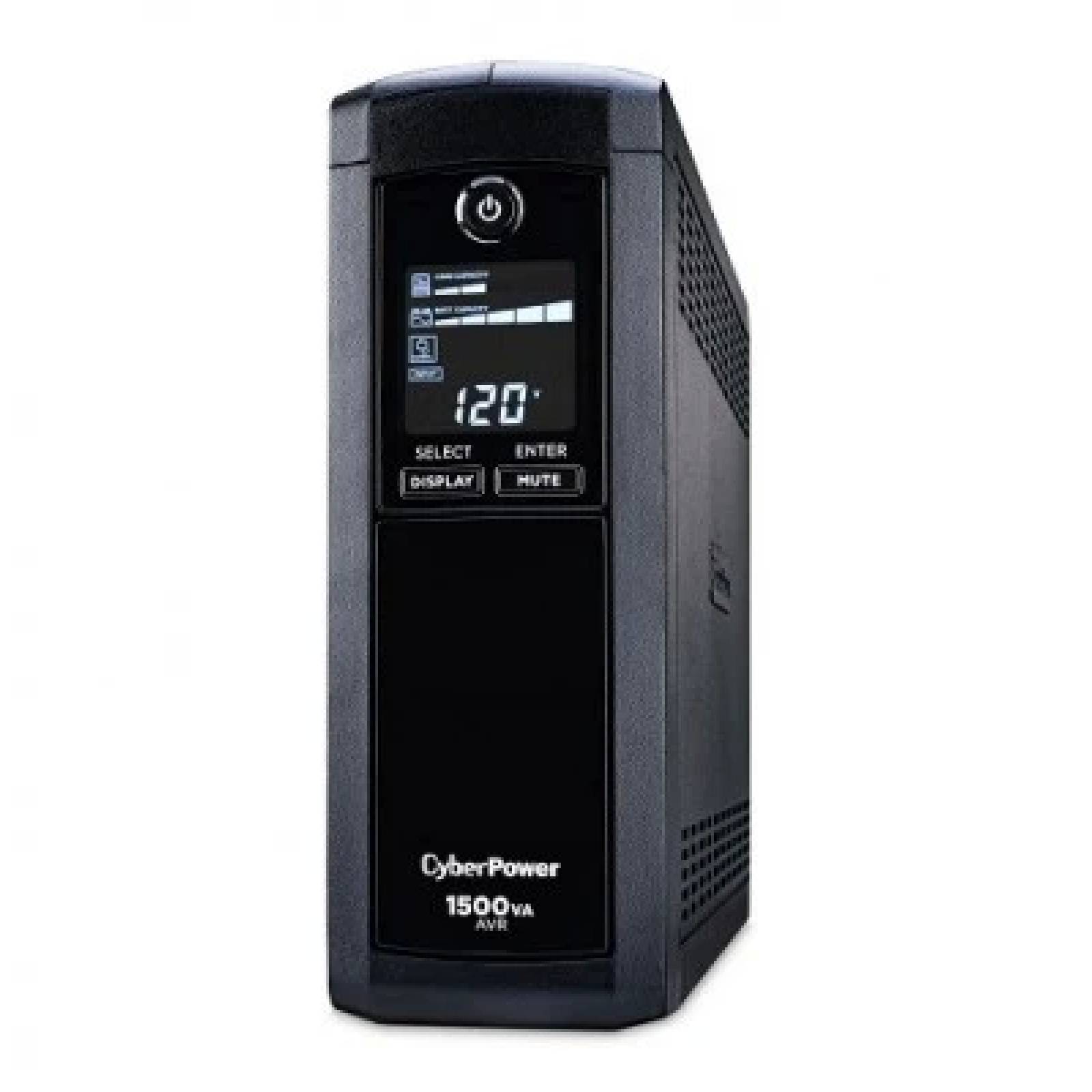 UPS/NO BREAK CYBERPOWER CP1500AVRLCDa 1500VA/900W LCD/AVR/ 12NEMA