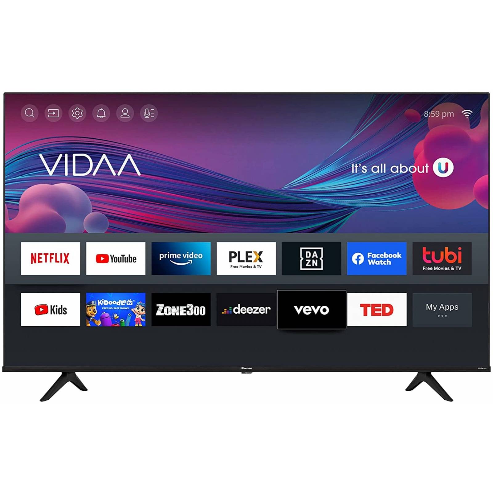 TV Hisense 43A6GV - 43 pulgadas, LED 4K UHD, 3840 x 2160 Pixeles