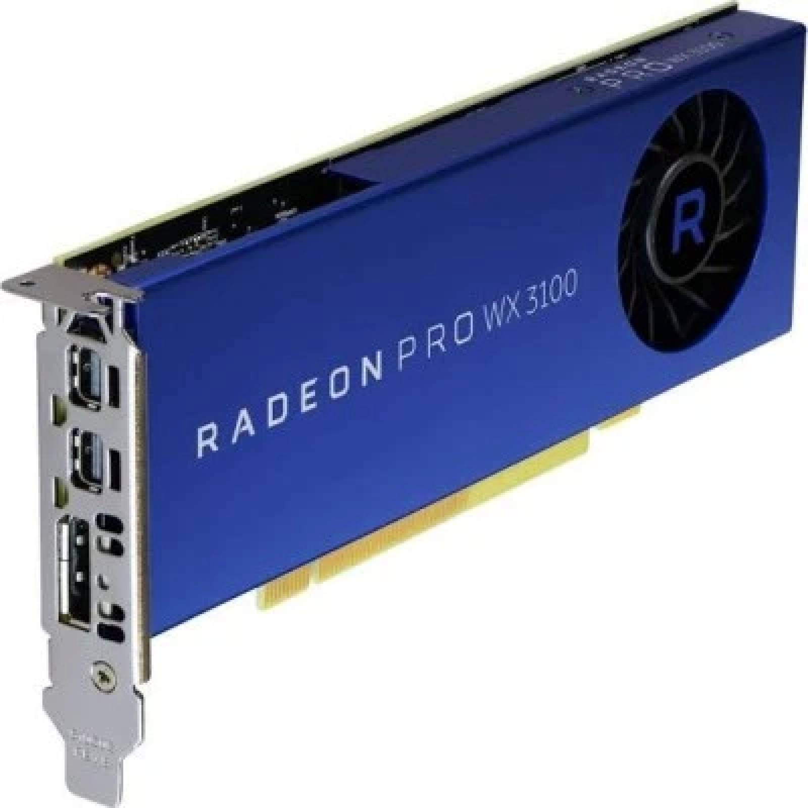 Tarjeta de Video AMD Radeon Pro WX 3100 - AMD, Radeon Pro, 4 GB, GDDR5, PCI Express 3.0 x16