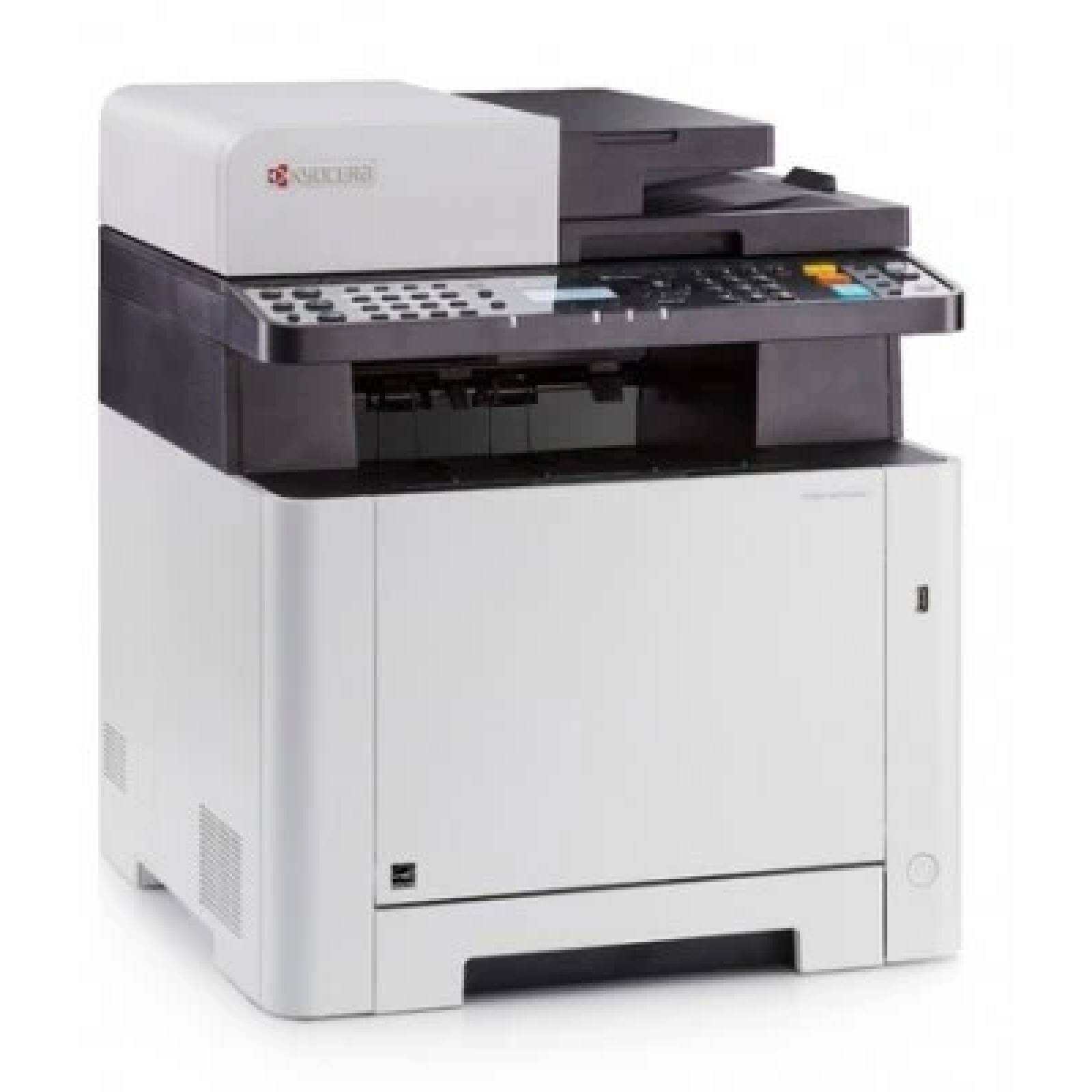 Multifuncional láser KYOCERA M5521CDW 4 en 1 Color A4 - carta/oficio, 22/22 PPM.  1, 200 x 1, 200 DPI.  Cama plana carta. ADF e impresión Duplex est. WiFi.