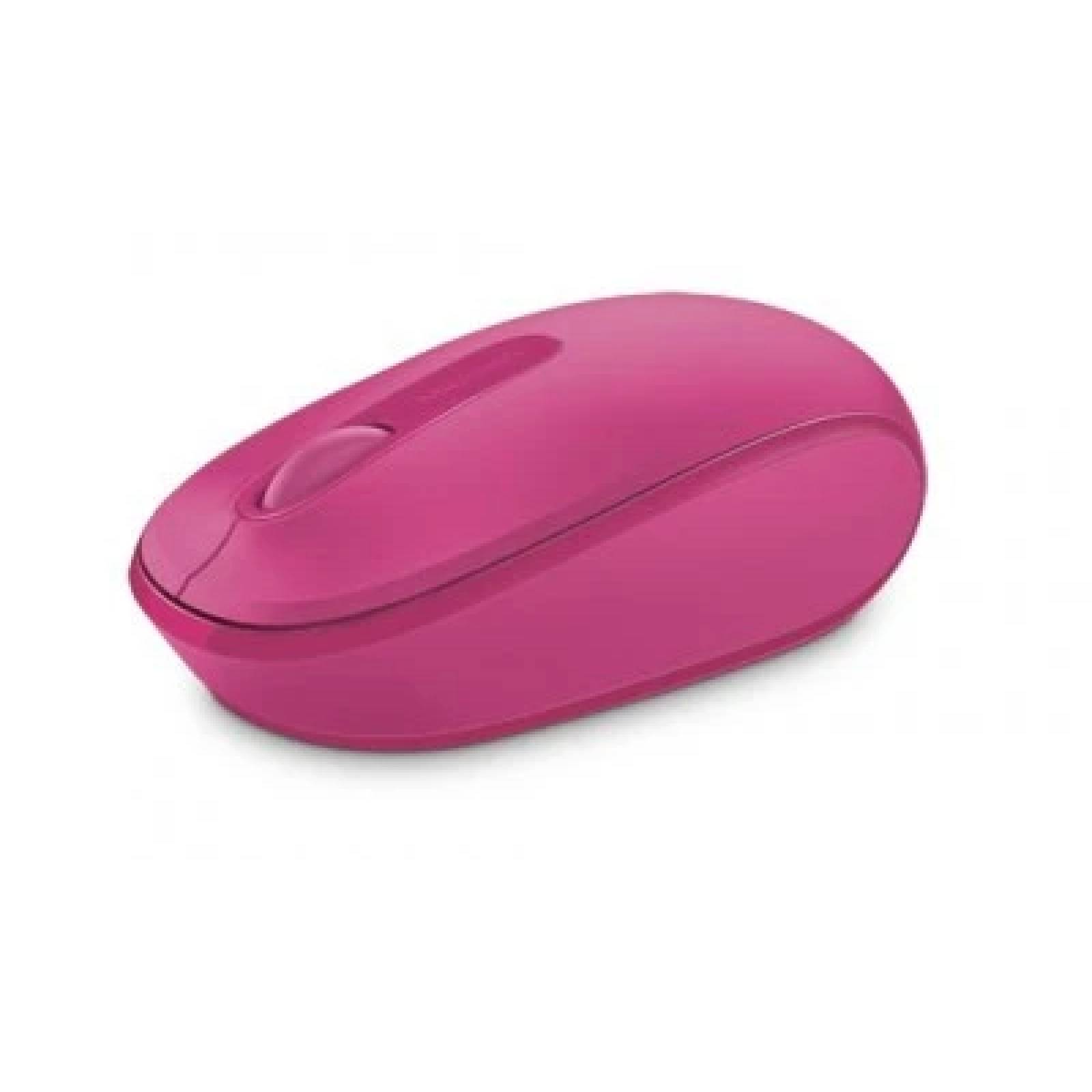 Mouse Laser Microsoft 1850, Inalambrico 2.4 Ghz, Rosa, Nano Receptor Usb 2.0