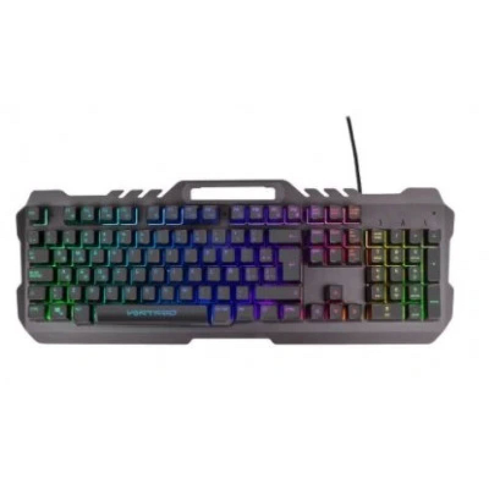 Teclado Gaming VORTRED V-930426 - USB, Español, Negro, RGB