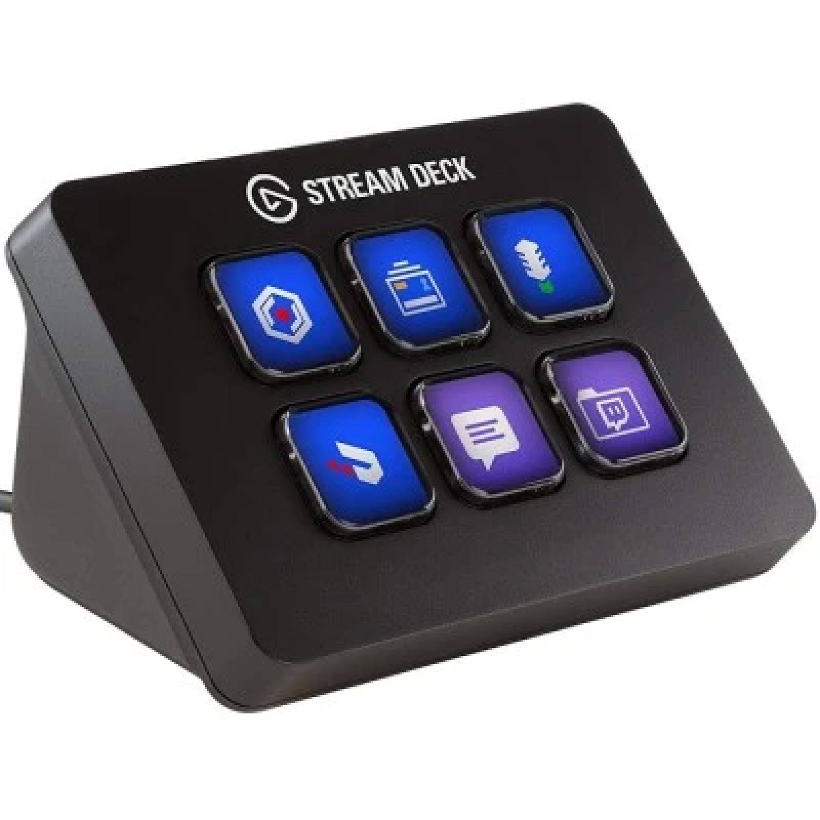 TECLADO ELGATO STREAM DECK MINI 6 TECLASLCD PERSONALIZABLES 10GAI9901