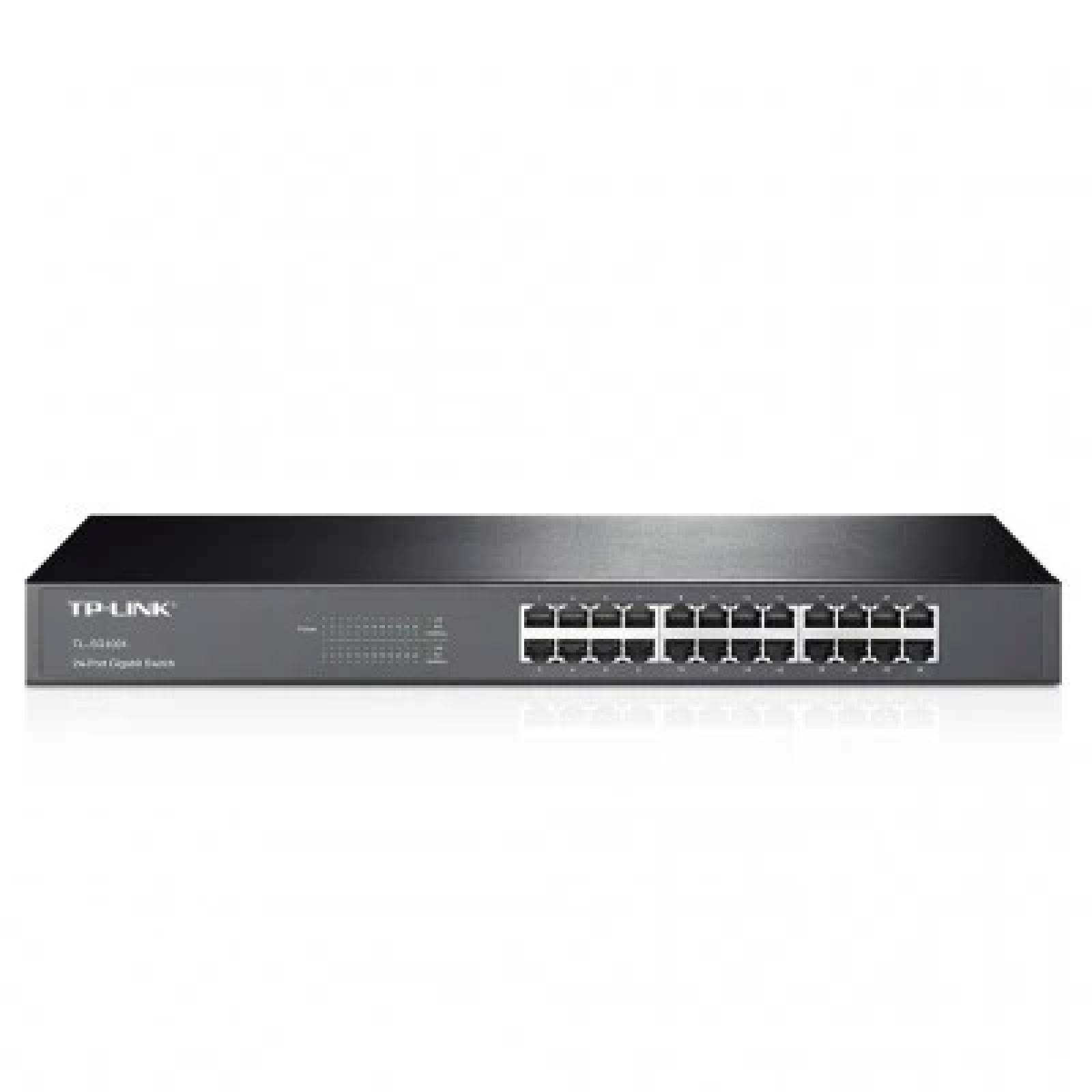 Switch TP-LINK 24-Port Gigabit Switch, 24 puertos, 10/100/1000 Mbps, No administrado, (TL-SG1024)