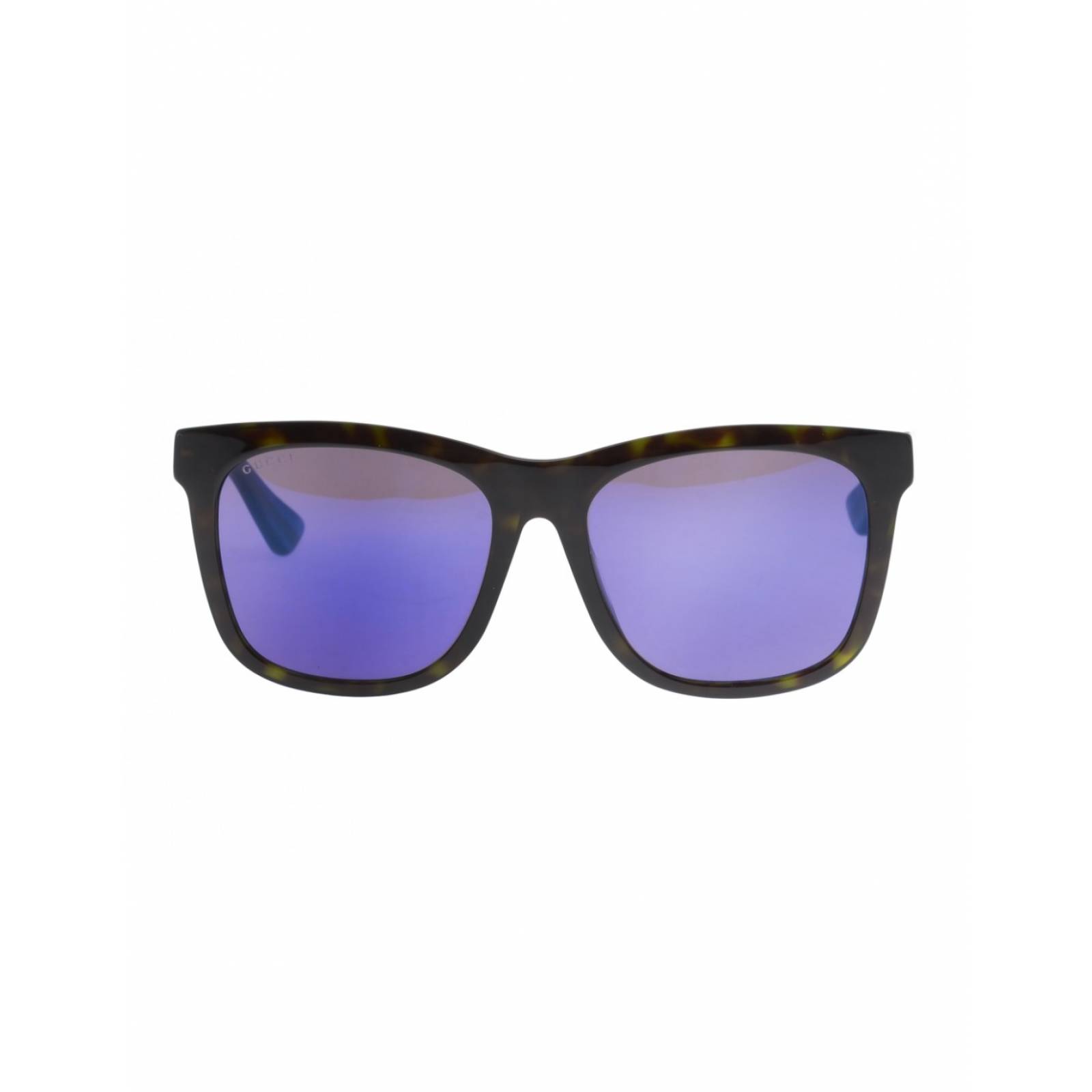Lentes Gucci GG0057SK 004 Square Shape Carey Cafe Azul