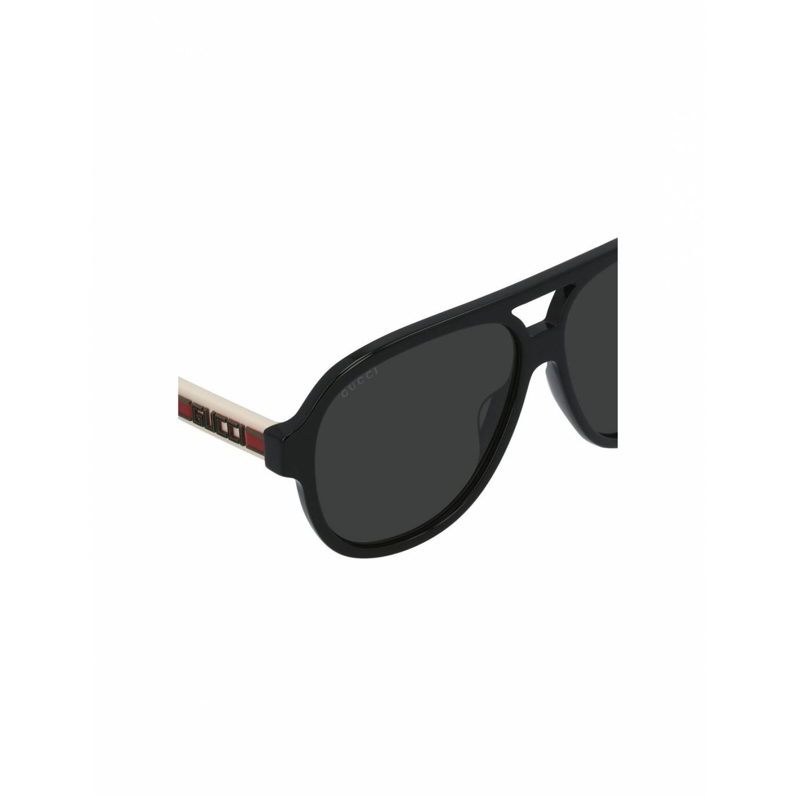 Lentes Gucci GG0463S 002 New Piloto Negro Blanco