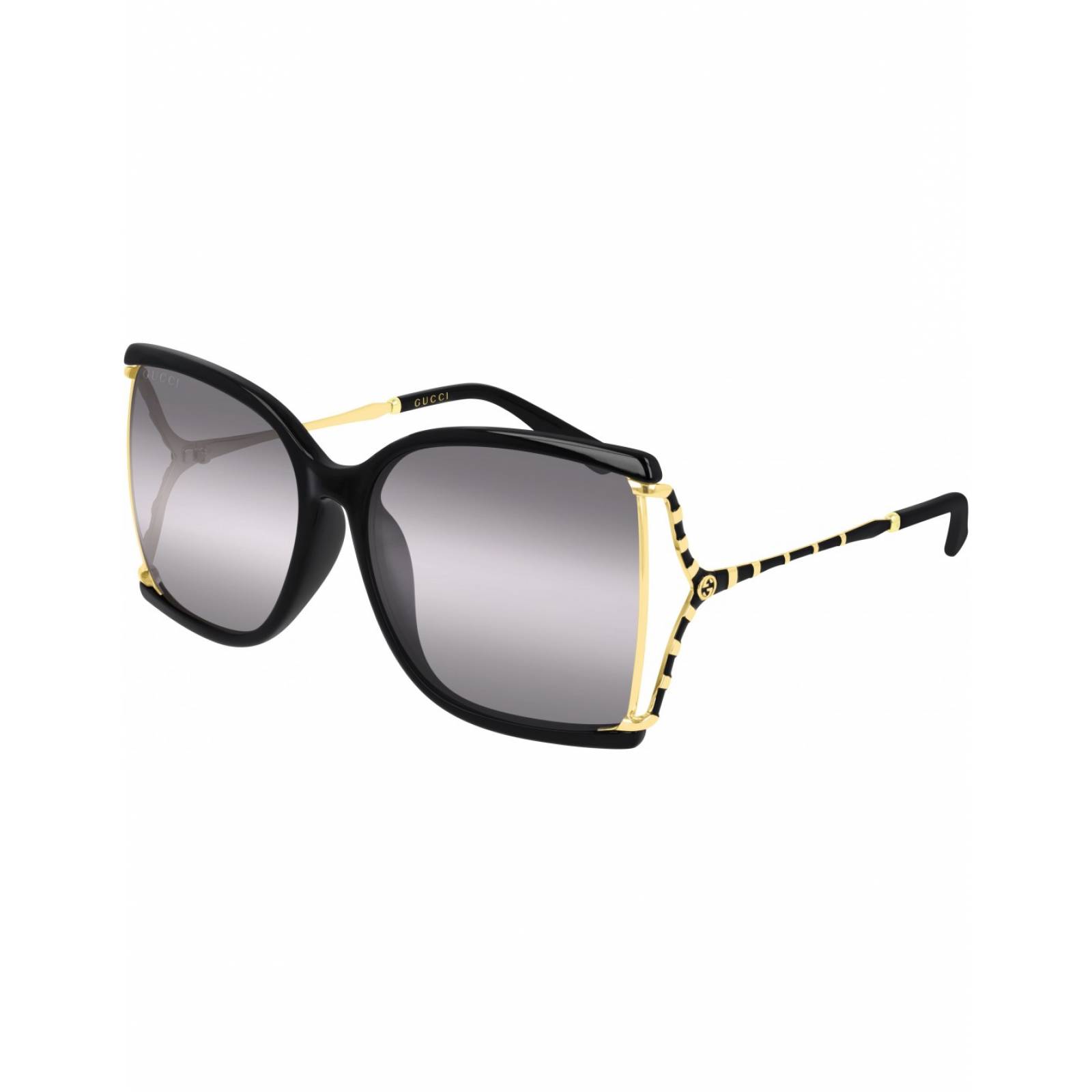 Lentes Gucci GG0592SK 001 Square Shape Gris Degradado Dorado