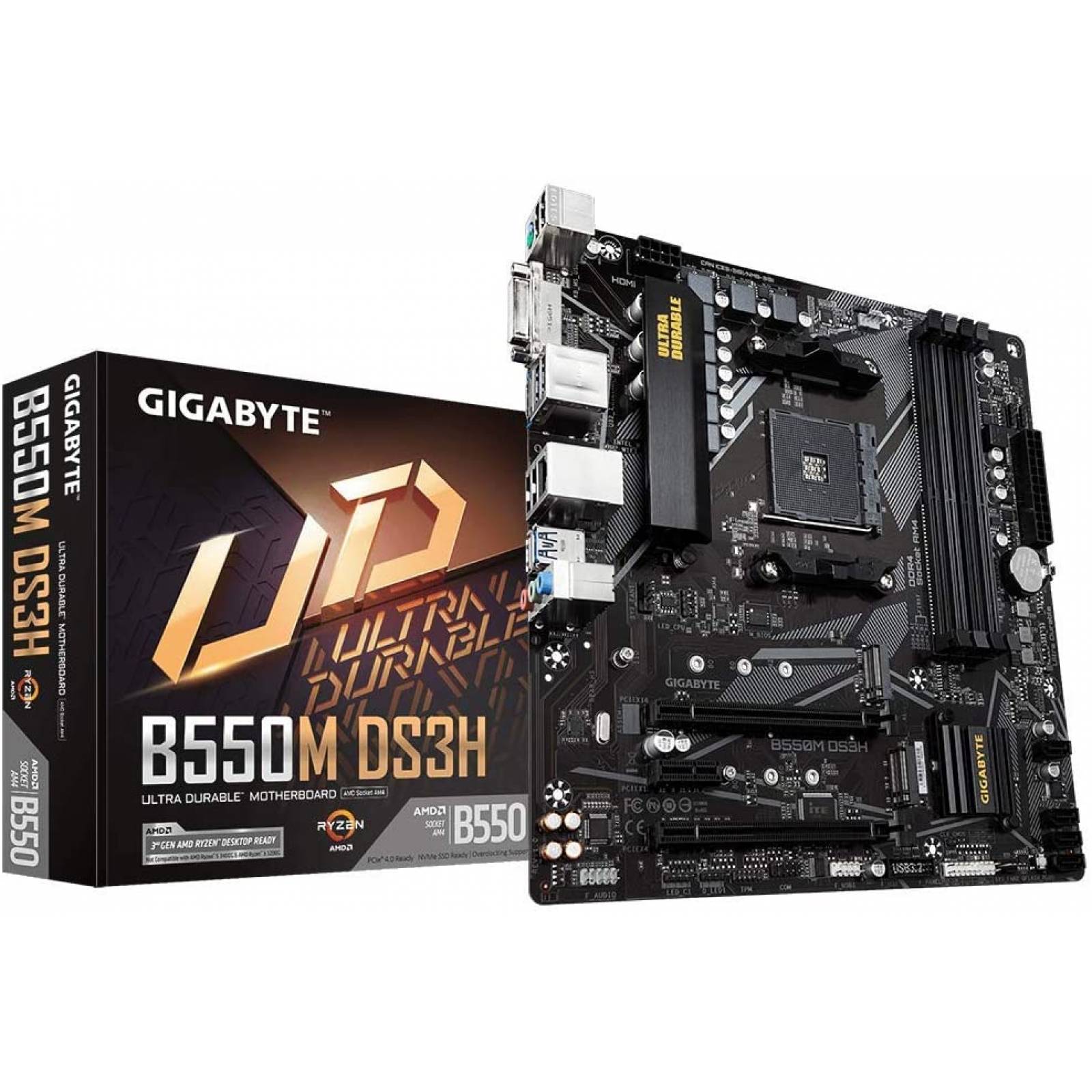 Motherboard GIGABYTE GA-B550M-DS3H - DDR4 128 GB AMD Socket AM4 Micro ATX